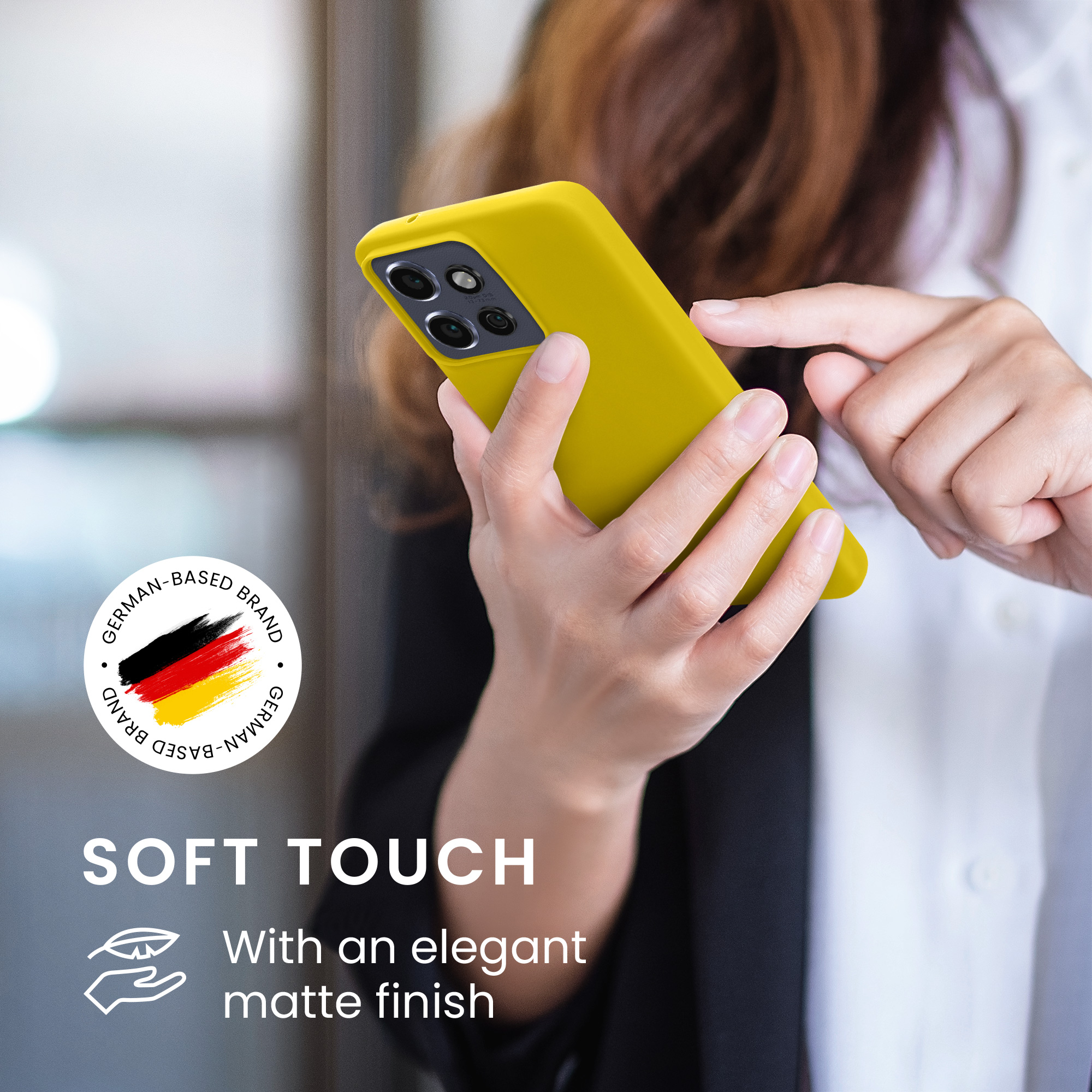 Kryt na mobil Motorola Edge 60 Neo / Edge 50 Neo / ThinkPhone 25 kwmobile TPU zářivá žlutá