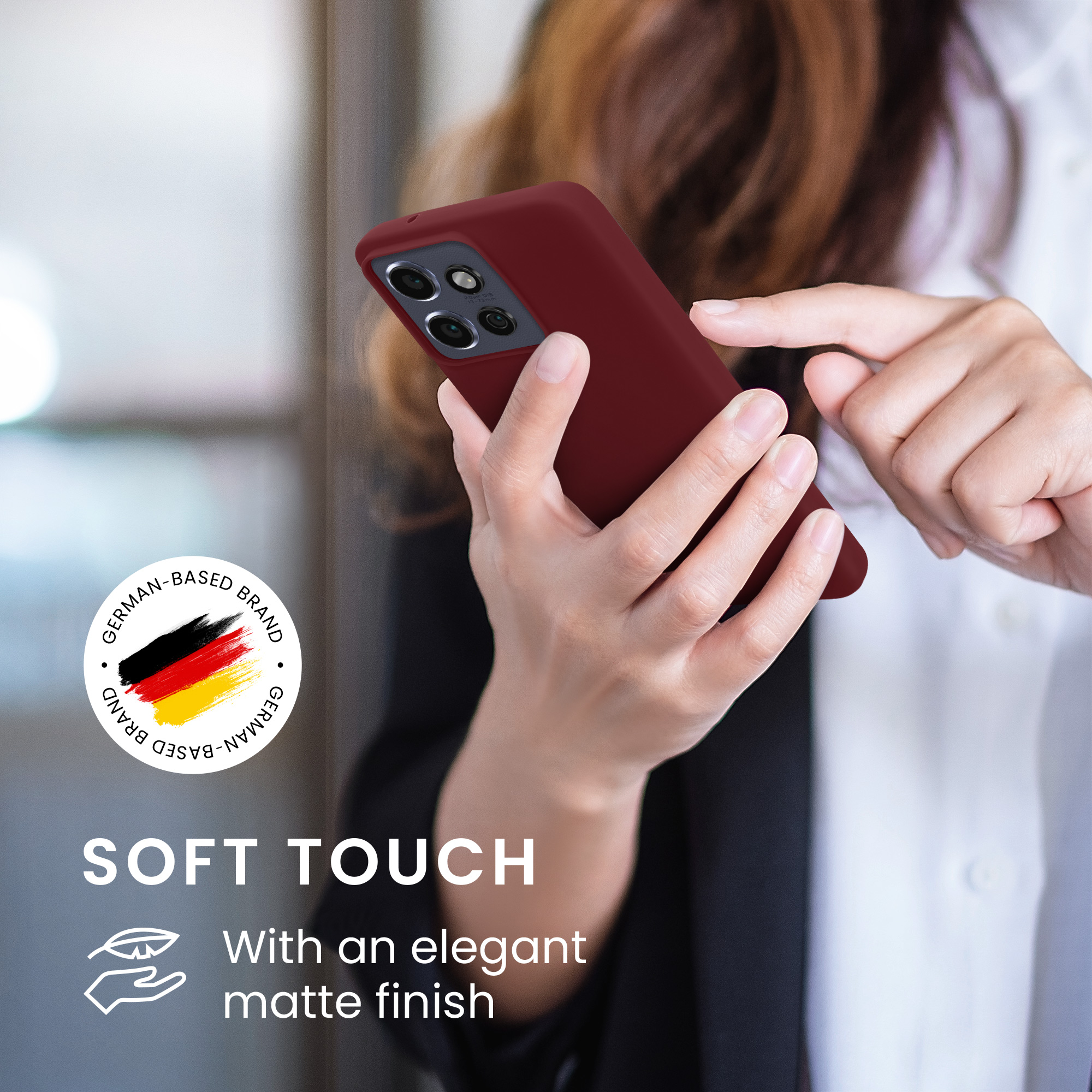 Kryt na mobil Motorola Edge 60 Neo / Edge 50 Neo / ThinkPhone 25 kwmobile TPU bordeaux fialová