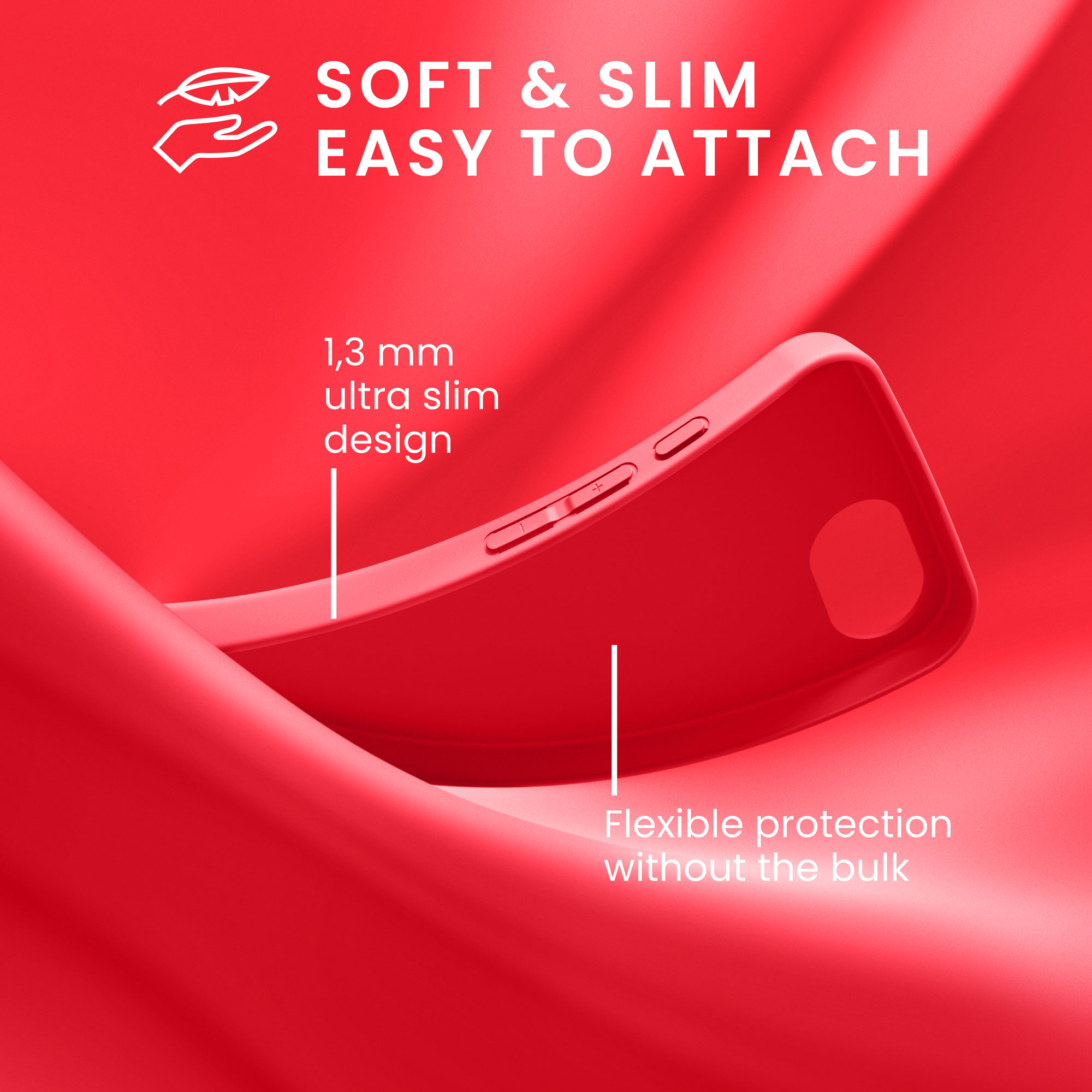 Silikonový kryt Kwmobile pro iPhone 17e / 16e - neonově růžová
