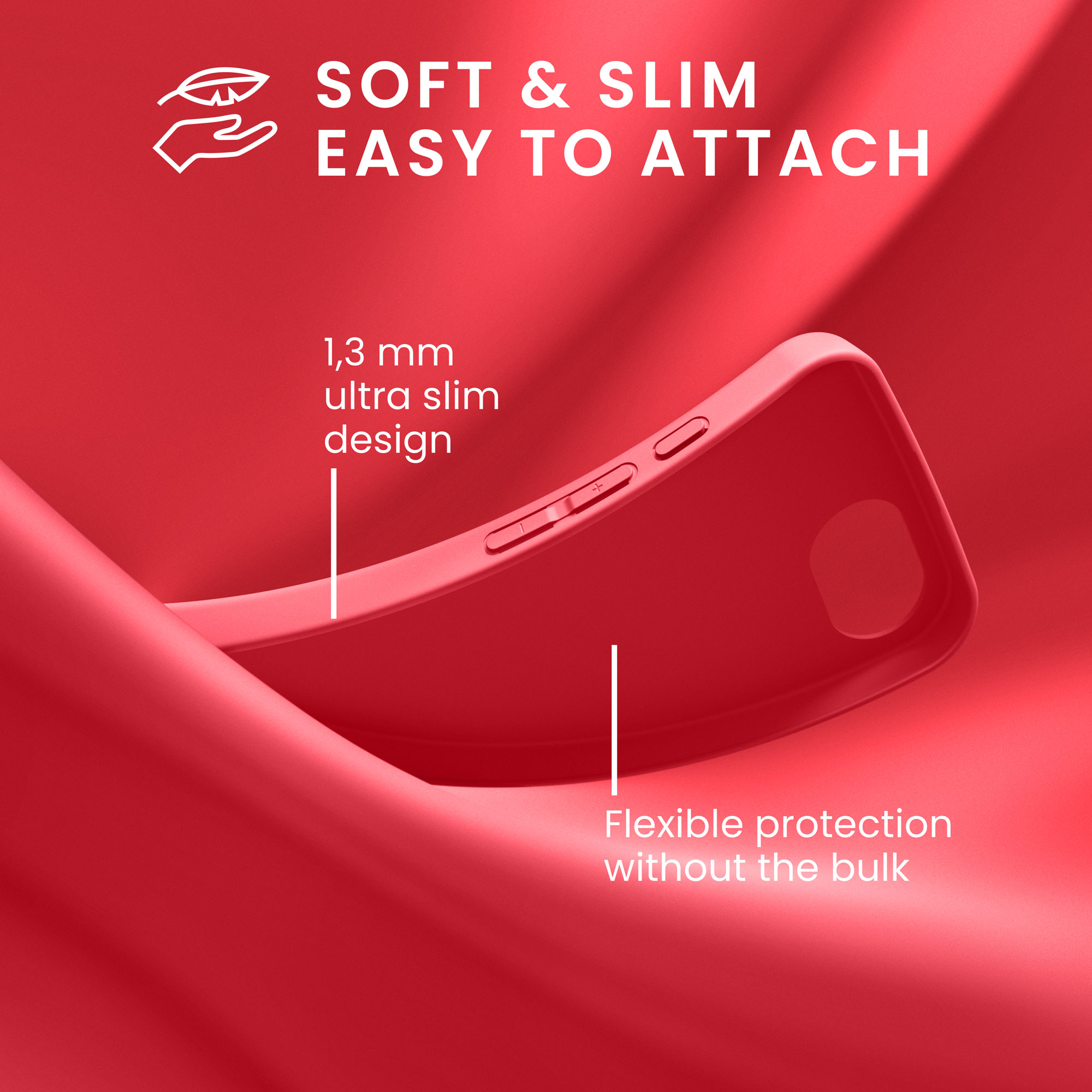 Silikonový kryt kwmobile pro Apple iPhone 17e / iPhone 16e - růžová