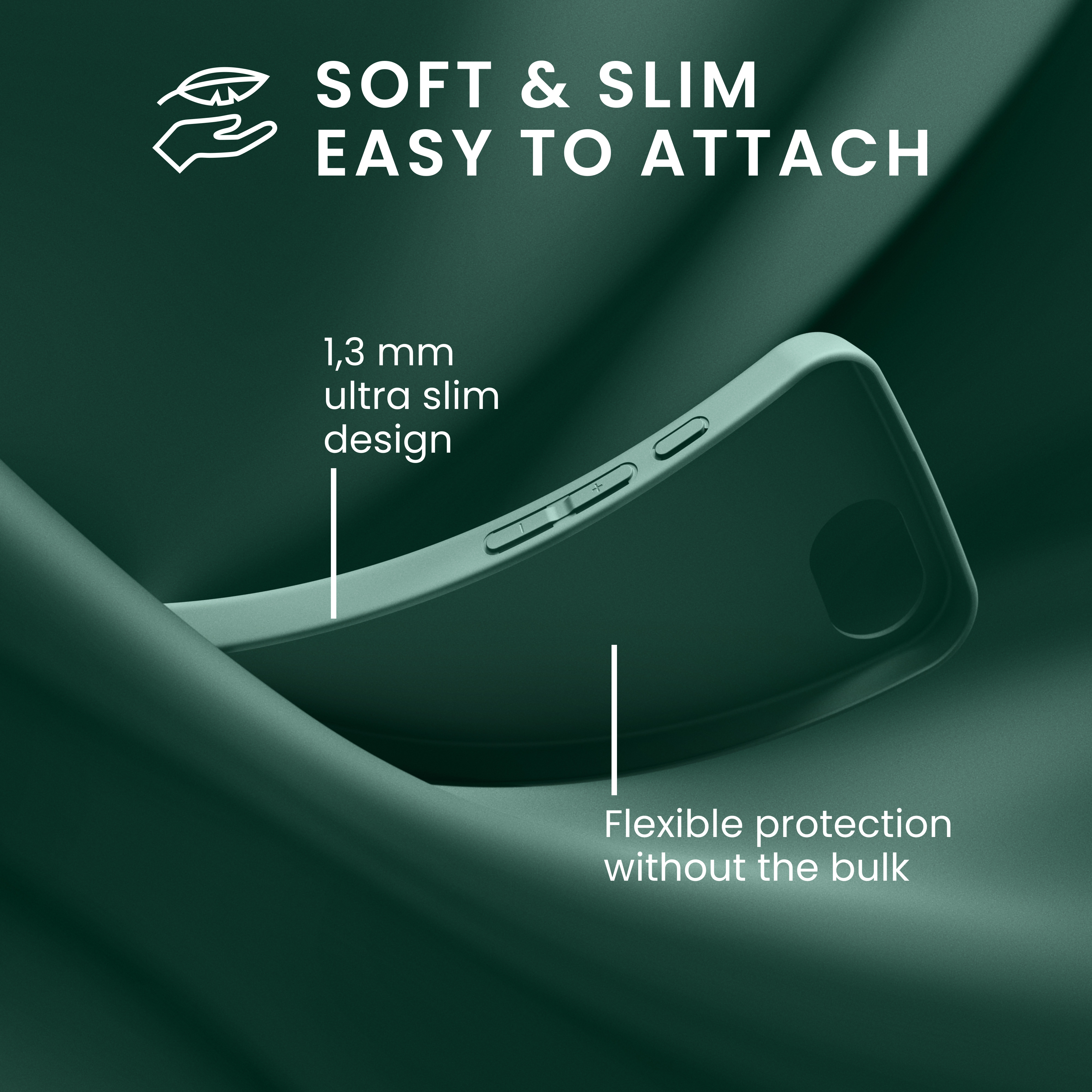 Pouzdro pro Apple iPhone 17e / iPhone 16e kwmobile TPU - lesní zelená
