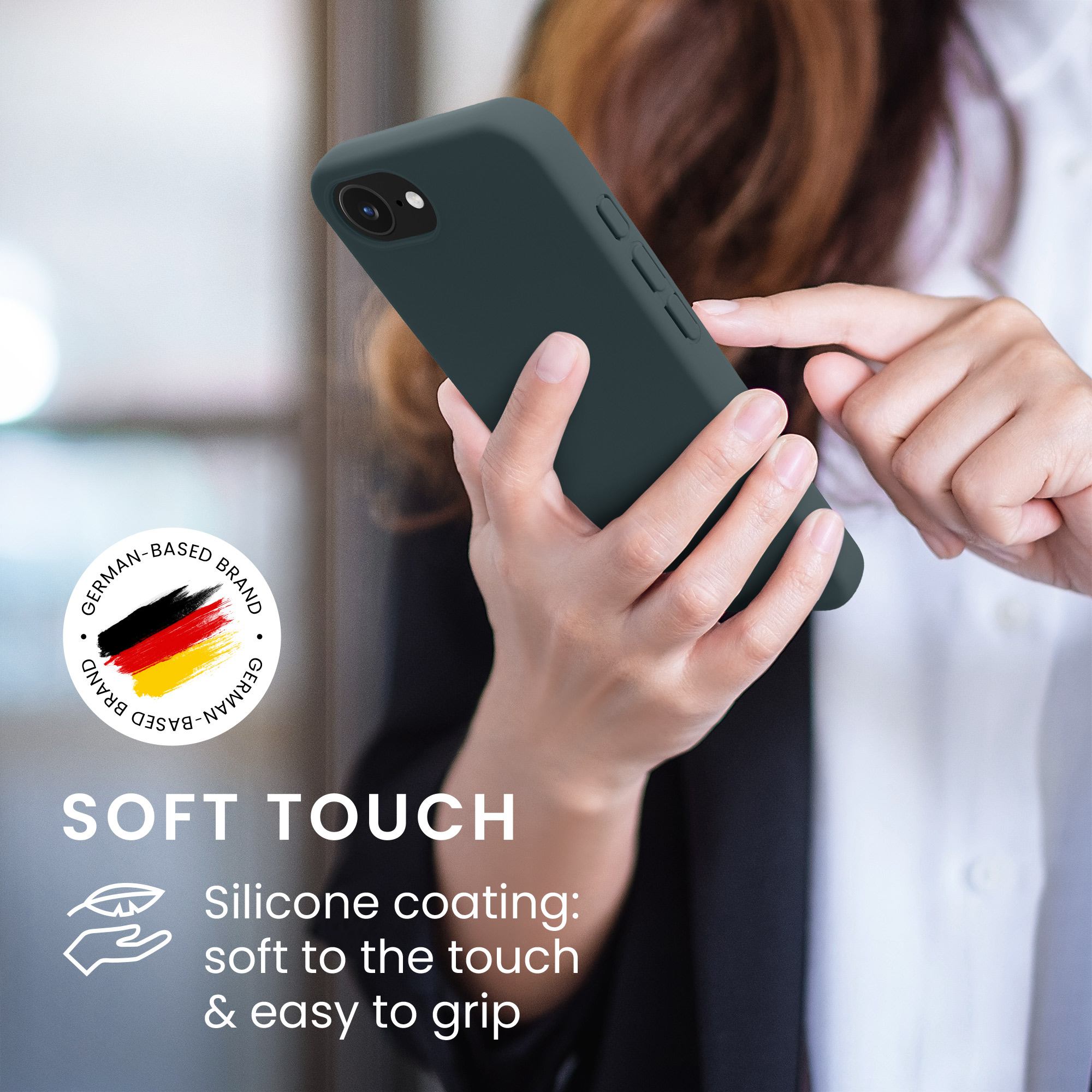 Pouzdro pro Apple iPhone 17e / iPhone 16e kwmobile tenké ochranné silikonové - tmavá antracitová