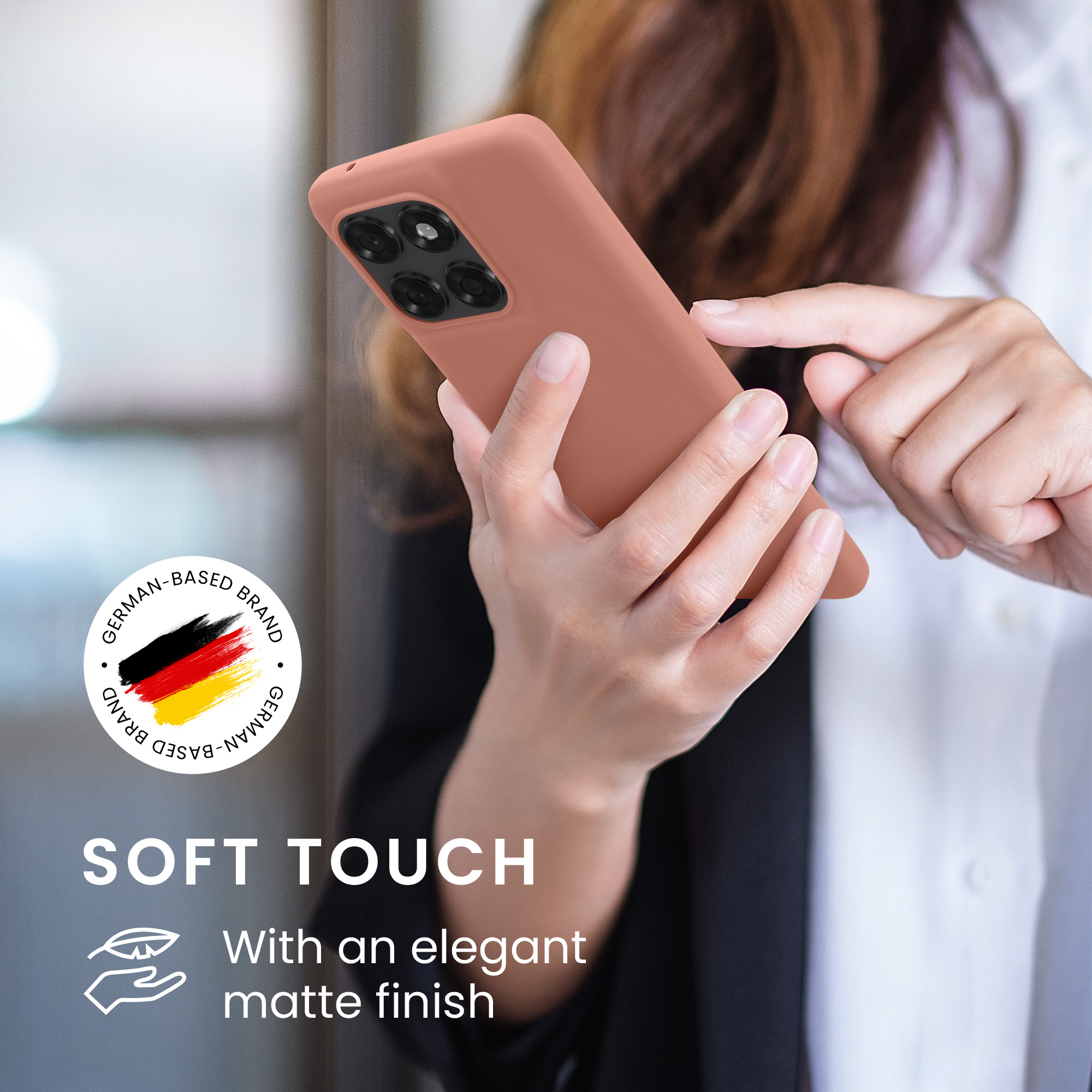 Kryt na mobil Motorola Edge 60 Fusion kwmobile TPU zimní růžová