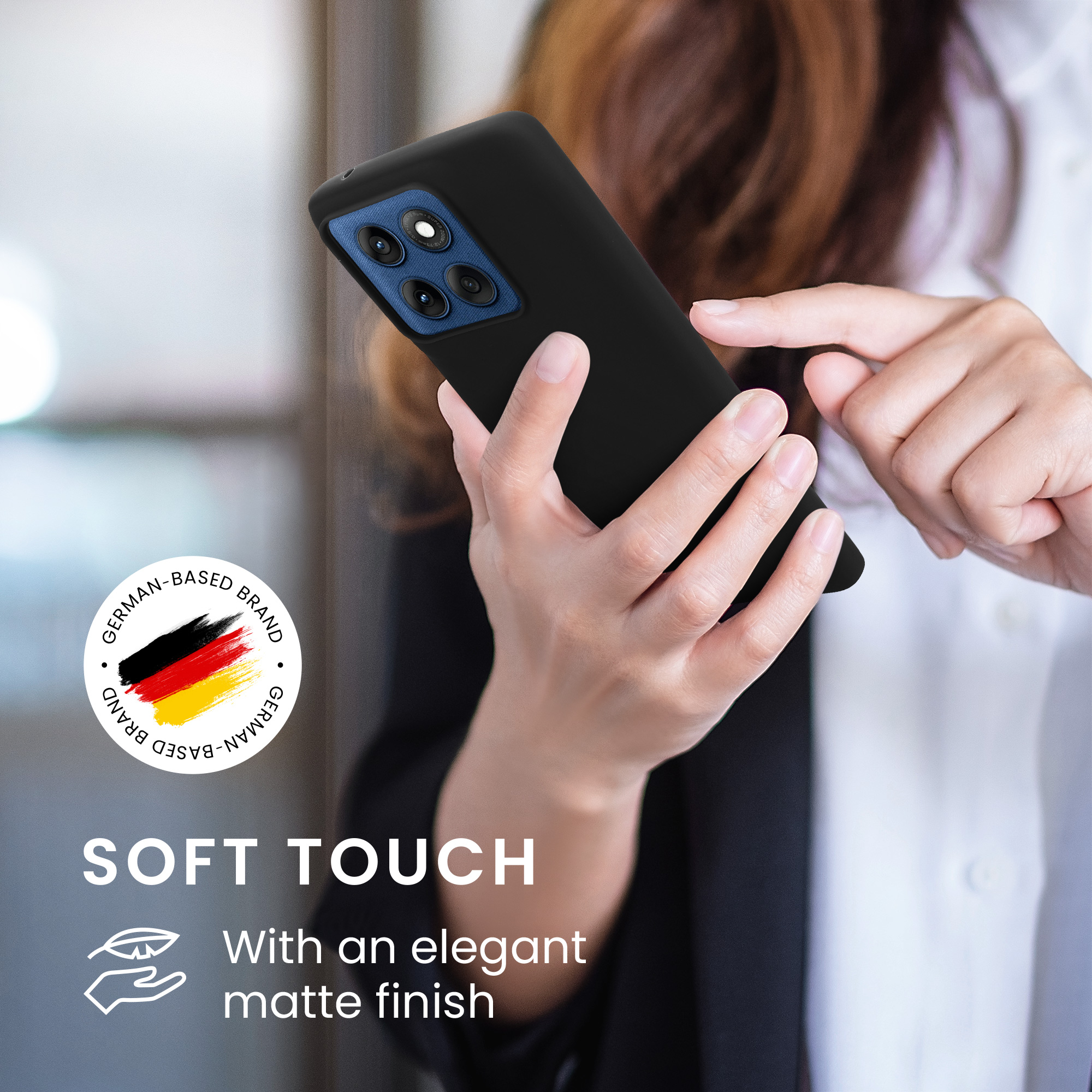 Kryt na mobil Motorola Edge 60 kwmobile TPU matná černá