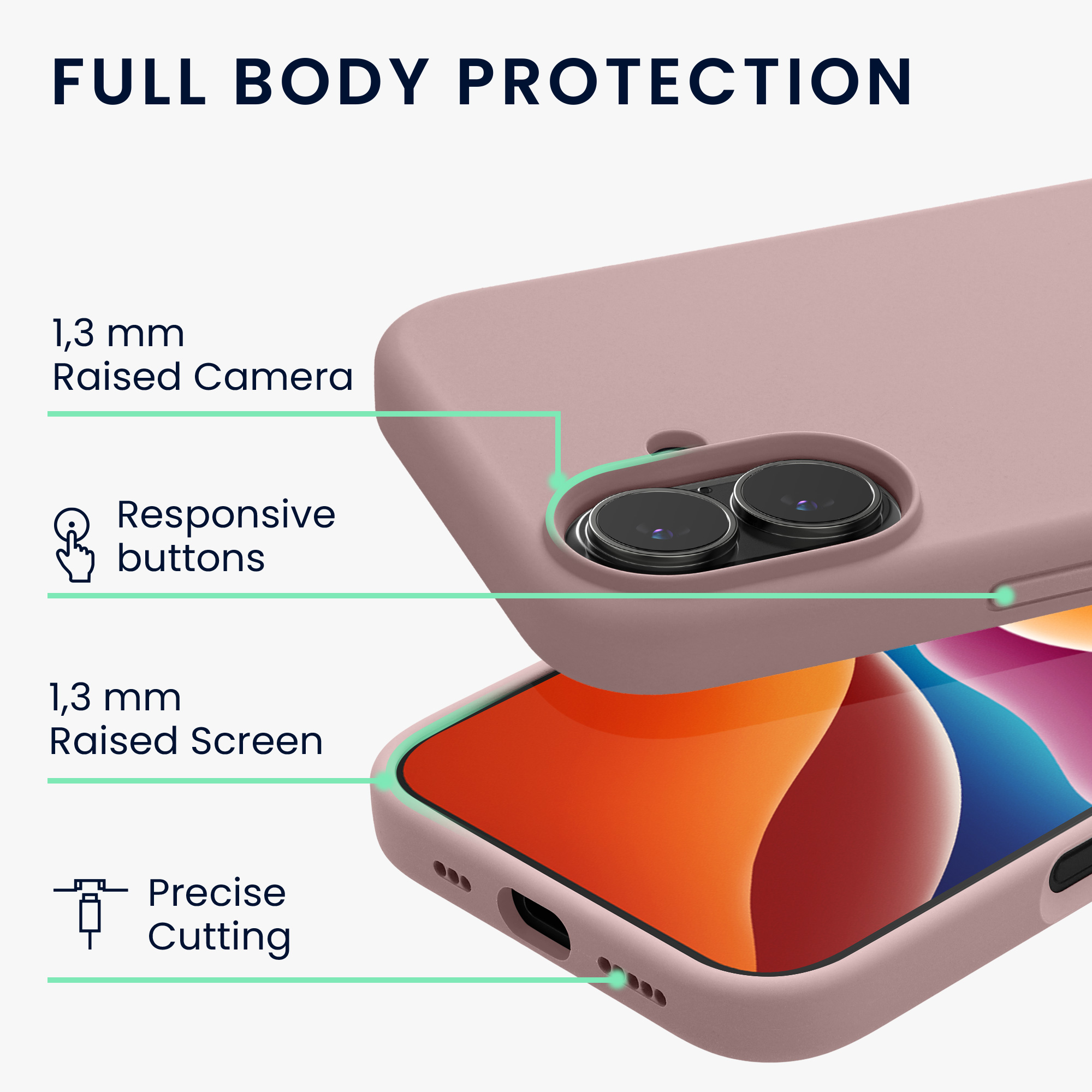 Pouzdro pro Apple iPhone 17 kwmobile silikonové - světle lila