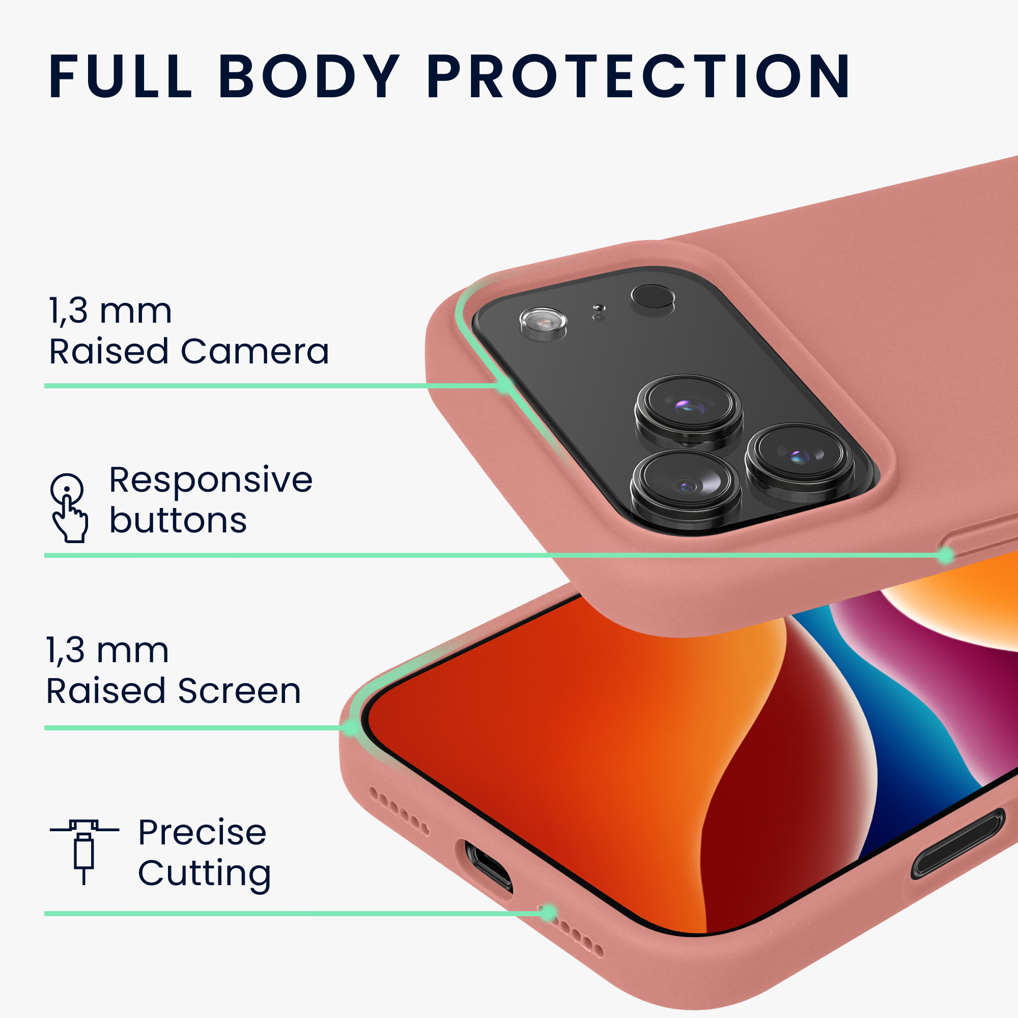 Pouzdro pro Apple iPhone 18 Pro / iPhone 17 Pro kwmobile silikonové - zimní růže