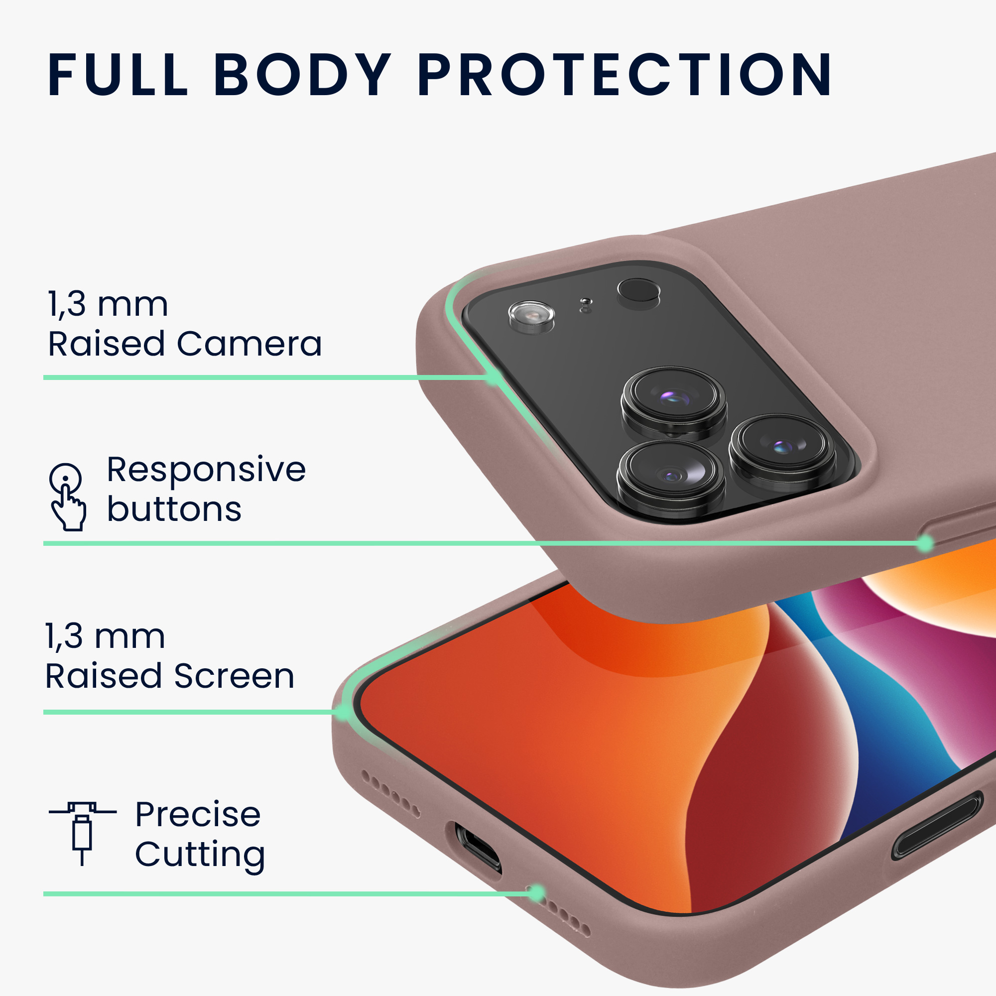 Pouzdro pro Apple iPhone 18 Pro Max / iPhone 17 Pro Max kwmobile silikonové - světle lila