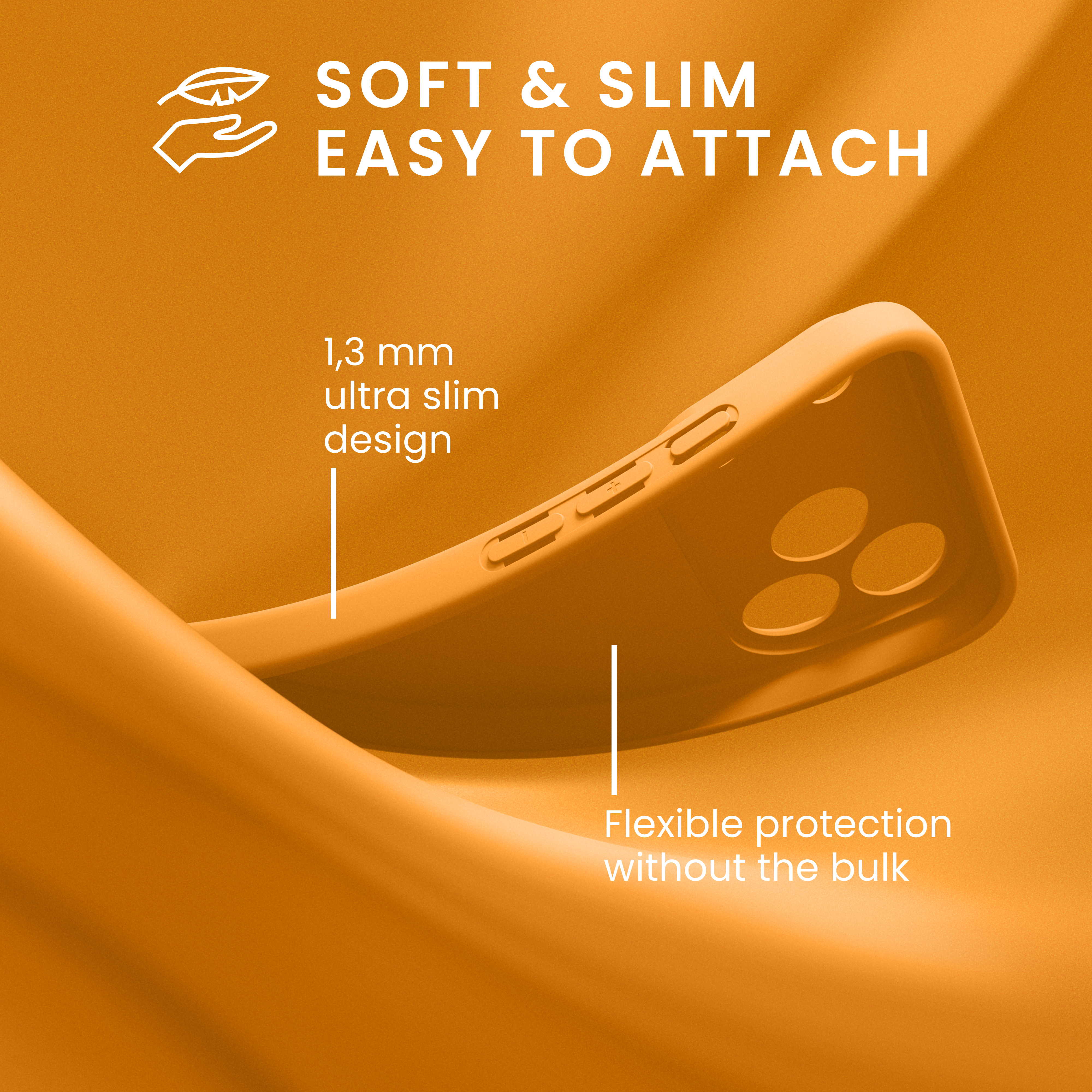 Silikonový kryt Kwmobile pro iPhone 17 Pro - fruity orange