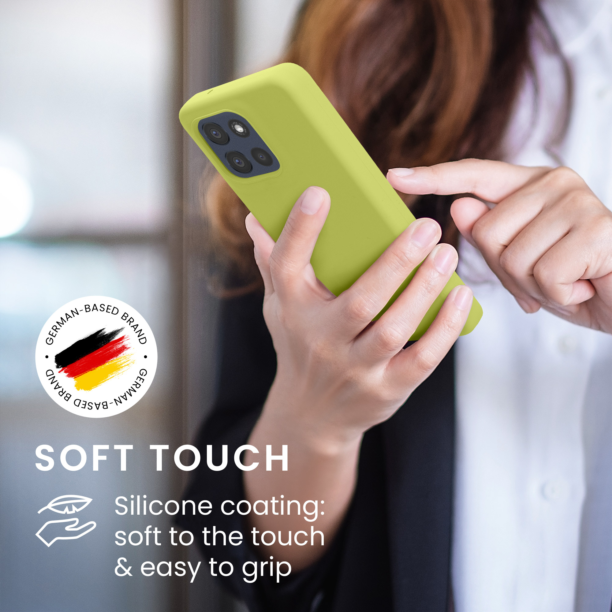 Kwmobile Silikonový kryt Motorola Moto G86 Power 5G matcha zelená