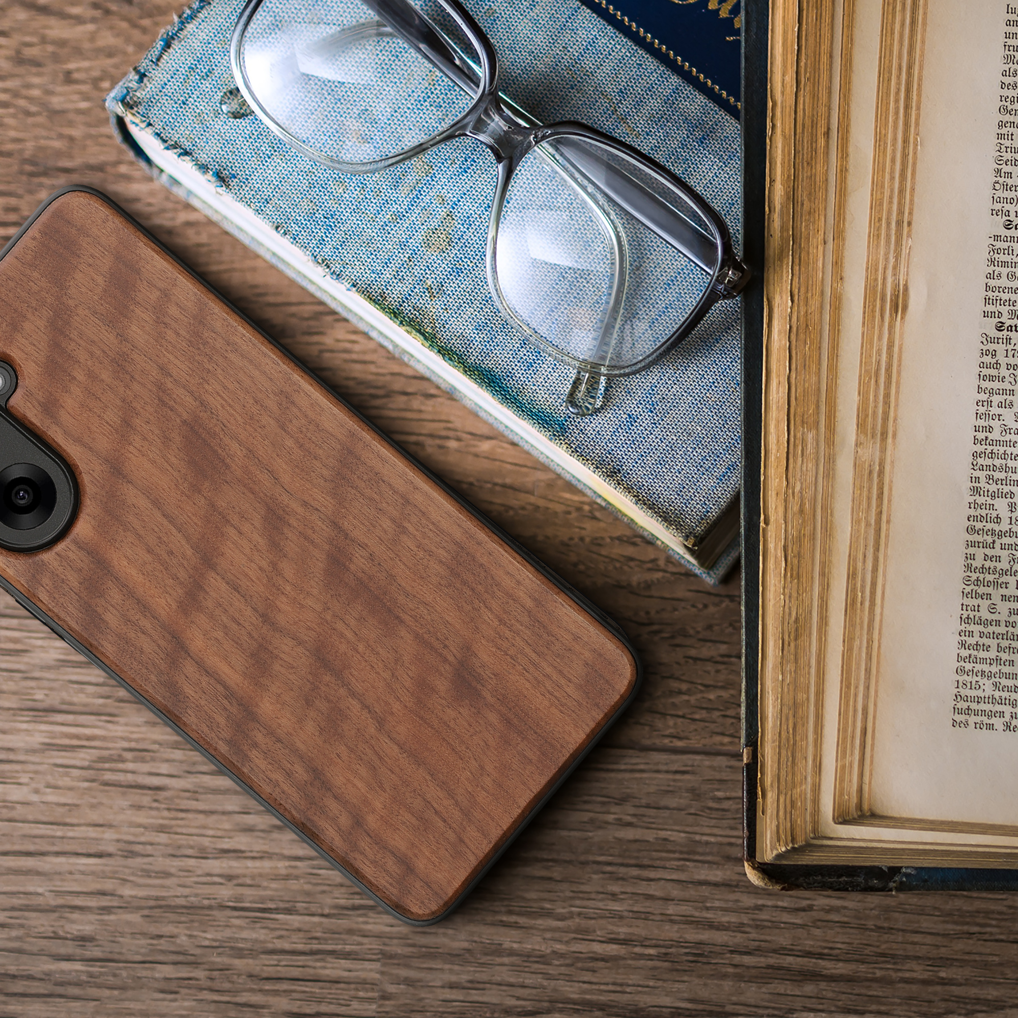 Dřevěný kryt kwmobile pro OnePlus Nord CE5, tmavě hnědá