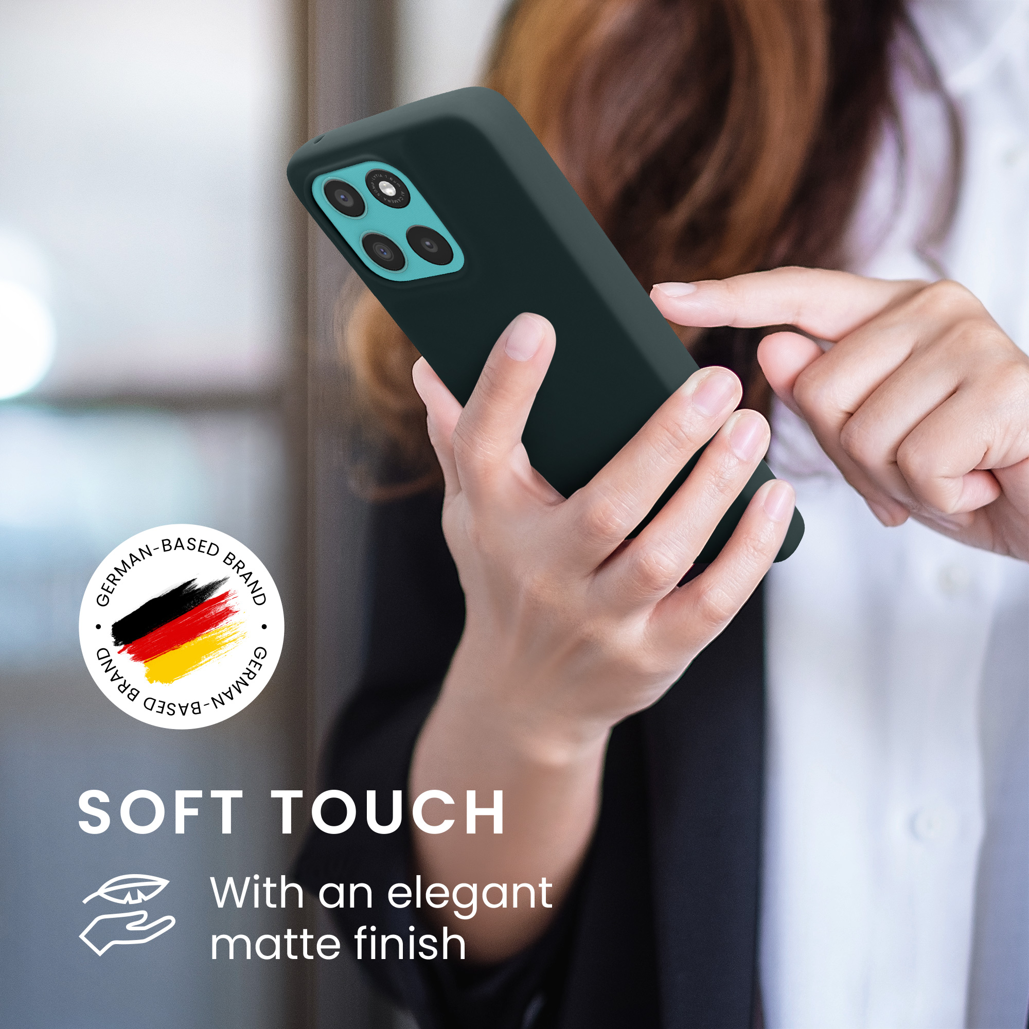 Pouzdro pro Motorola Moto G57 Power / Moto G67 Power kwmobile TPU - tmavá antracitová