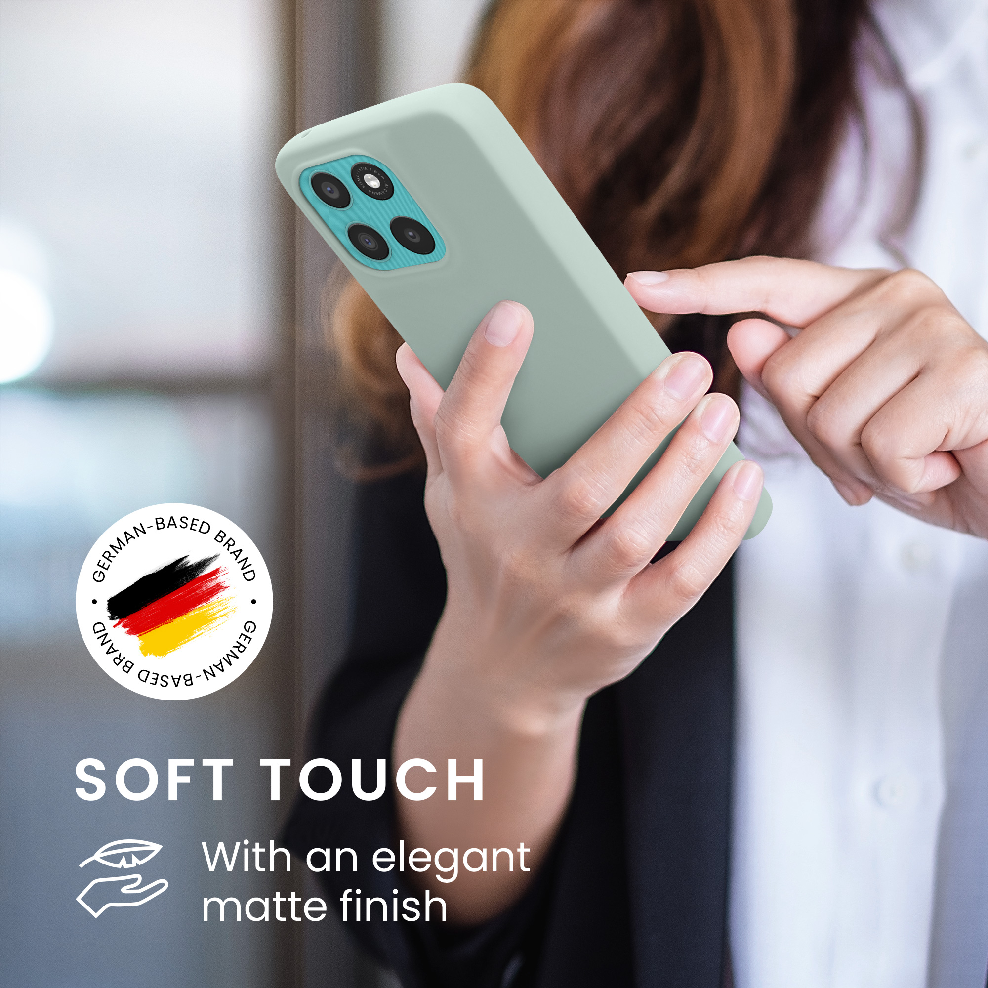 Pouzdro pro Motorola Moto G57 Power / Moto G67 Power kwmobile TPU - světle mátová