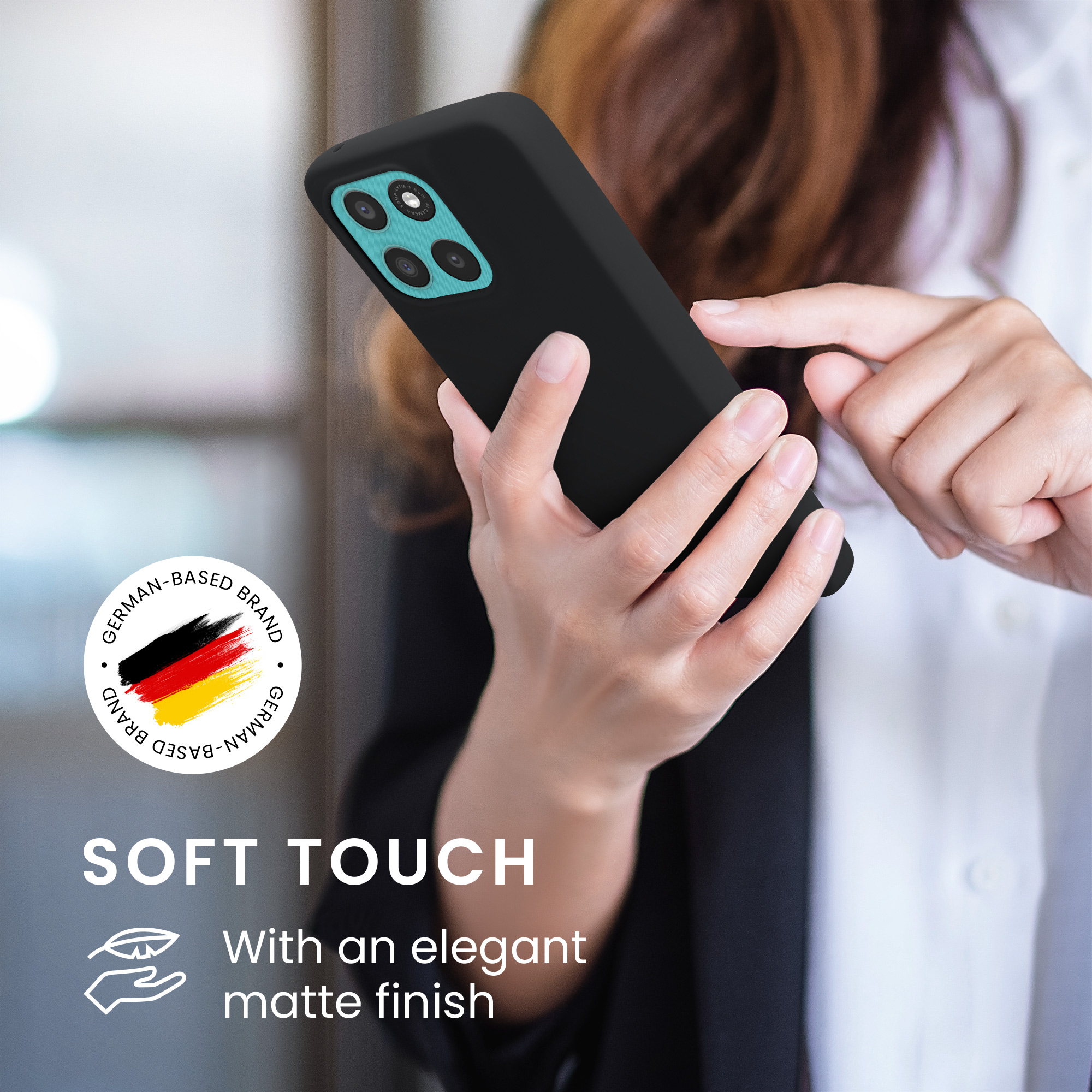 Pouzdro pro Motorola Moto G57 Power / Moto G67 Power kwmobile TPU - matná černá