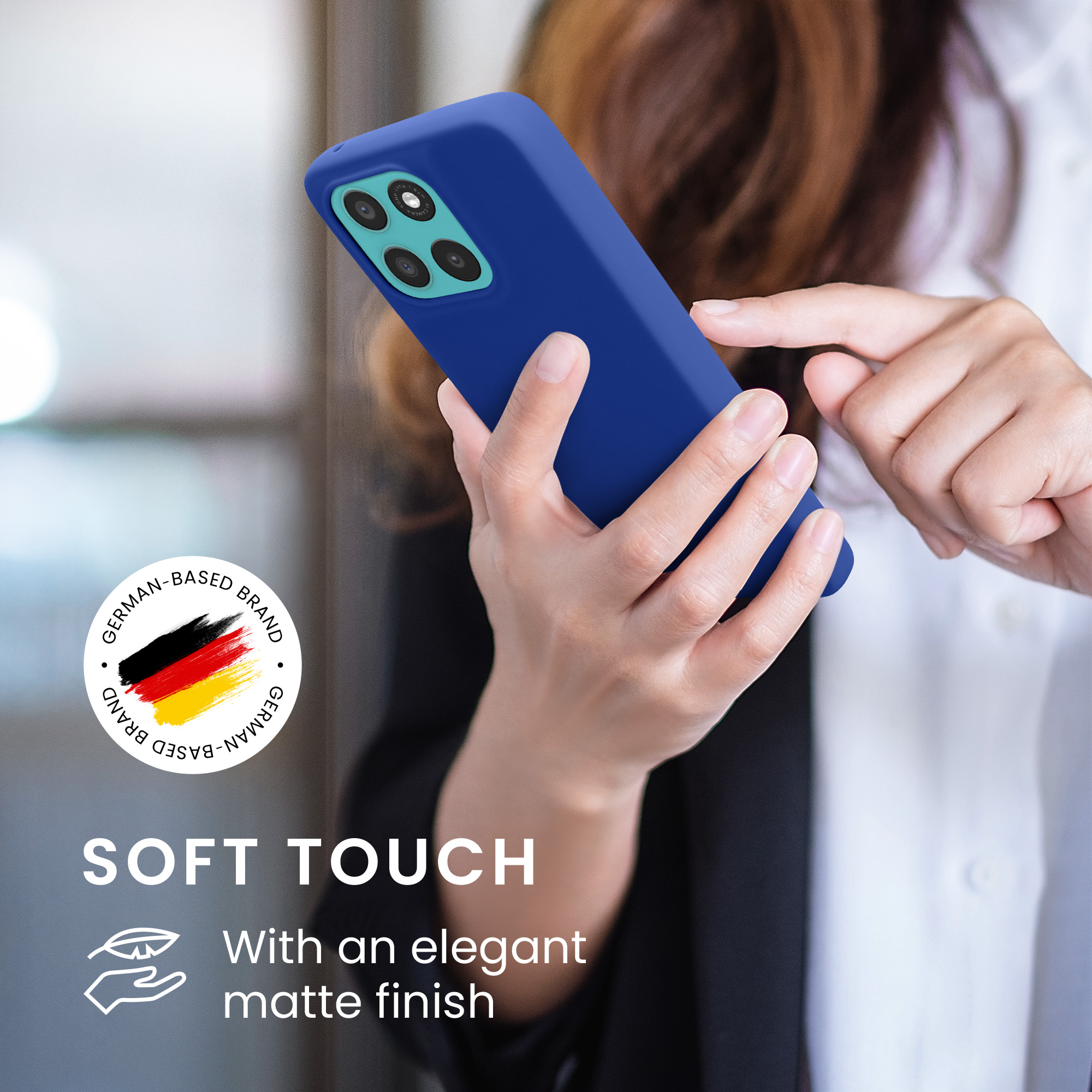 Pouzdro pro Motorola Moto G57 Power / Moto G67 Power kwmobile TPU - baltská modrá