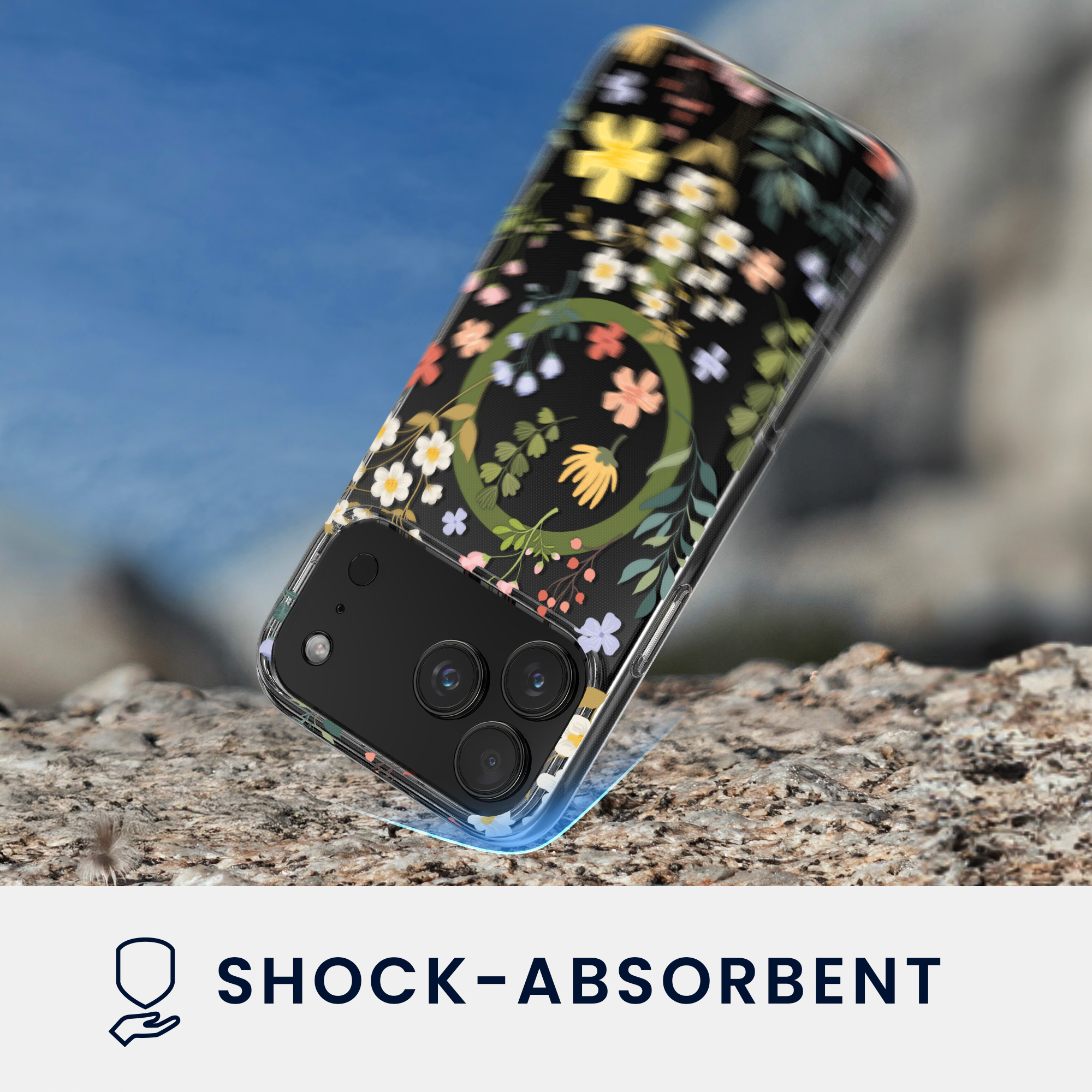Čiré pouzdro na telefon pro Apple iPhone 18 Pro Max / iPhone 17 Pro Max kwmobile MagSafe TPU - motiv okouzlující květiny