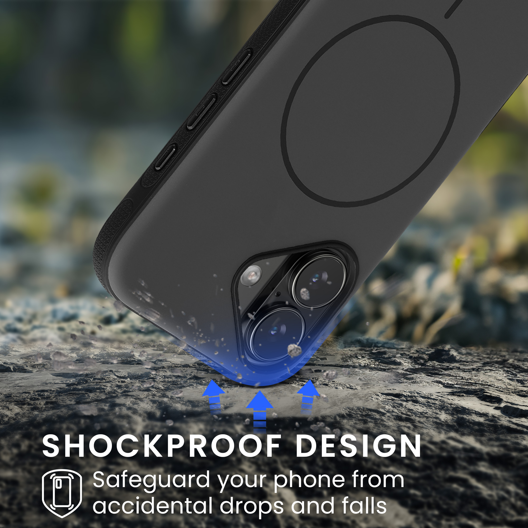 Nárazuvzdorné pouzdro pro Apple iPhone 17 kwmobile TPU - tmavě šedá