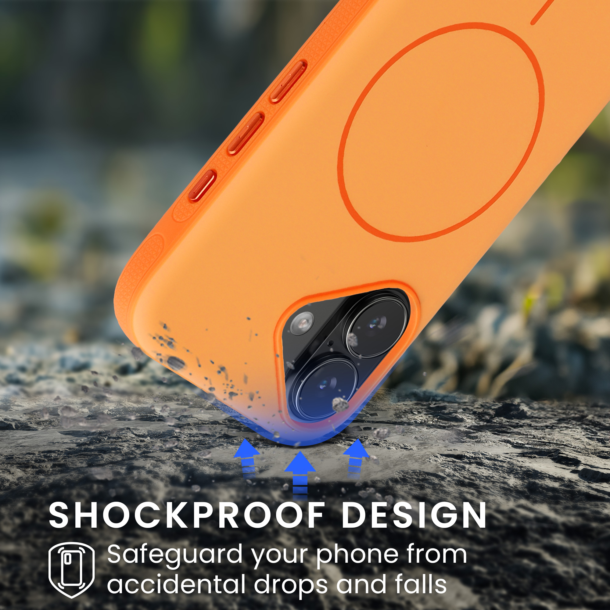 Nárazuvzdorné pouzdro pro Apple iPhone 17 kwmobile TPU - oranžová