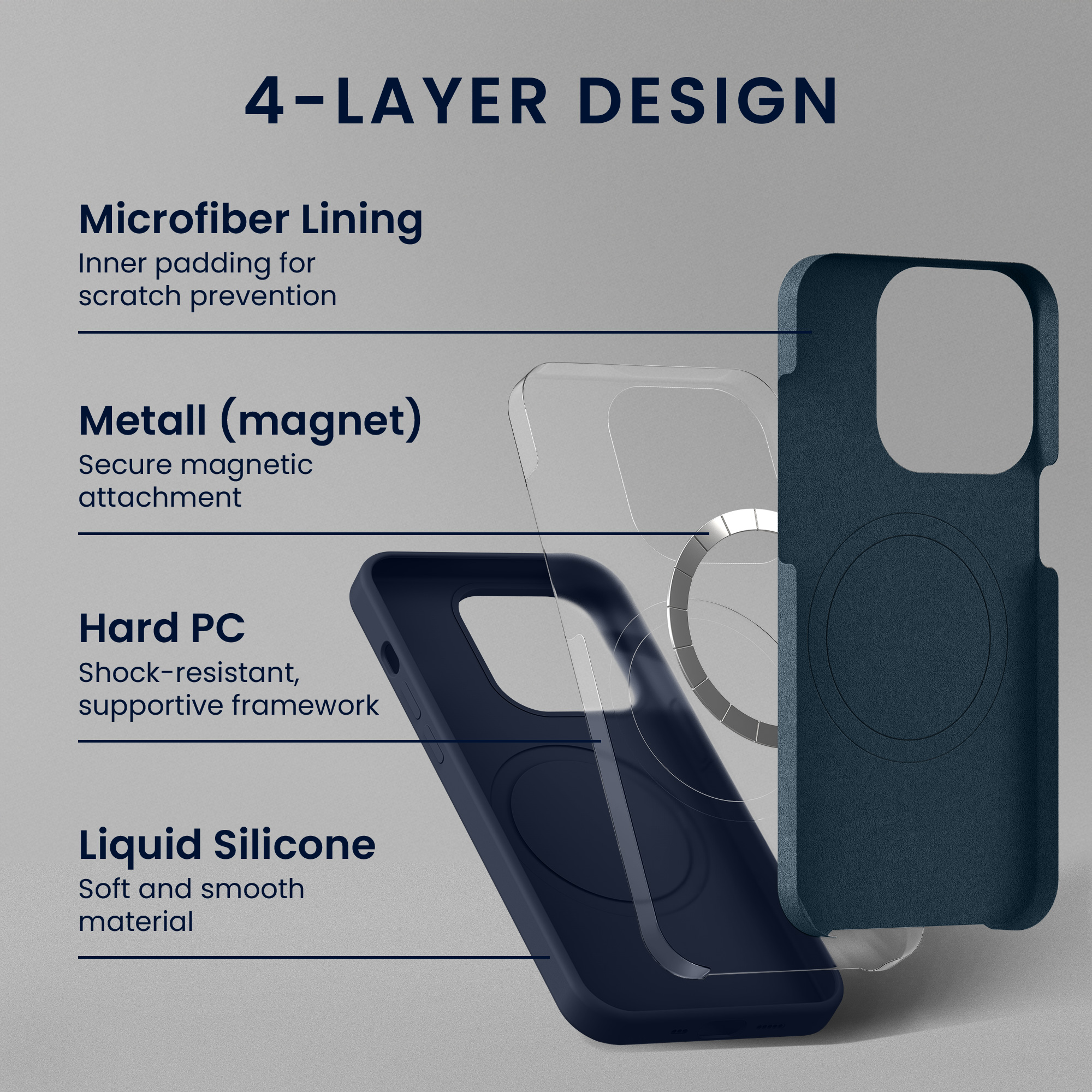 TPU silikonové pouzdro pro Apple iPhone 18 Pro / iPhone 17 Pro kwmobile MagSafe - námořnická modrá