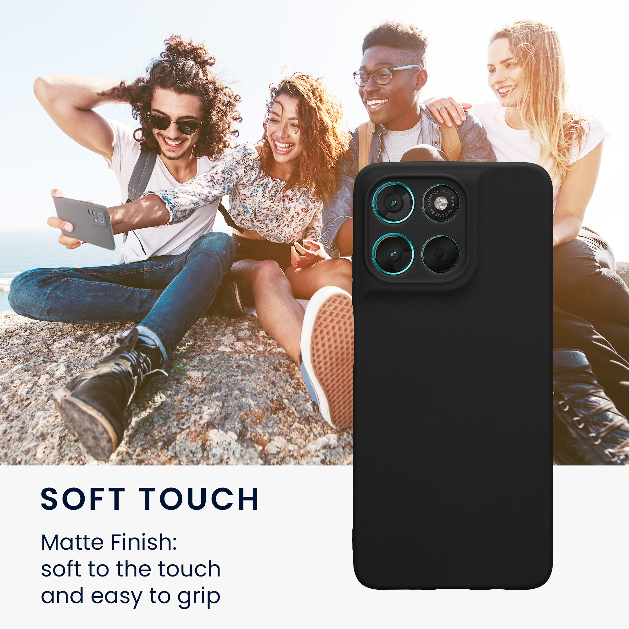 Pouzdro pro Motorola Moto G57 Power / Moto G67 Power kwmobile tenké TPU - matná černá