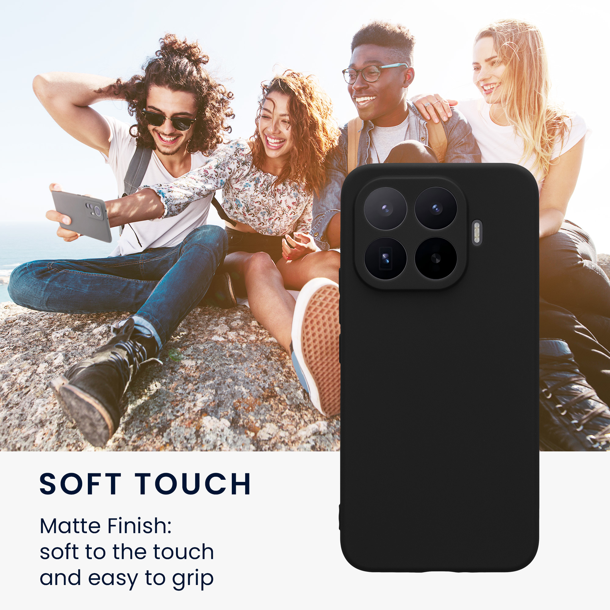 Pouzdro pro Xiaomi 17T Pro kwmobile tenké TPU - matná černá