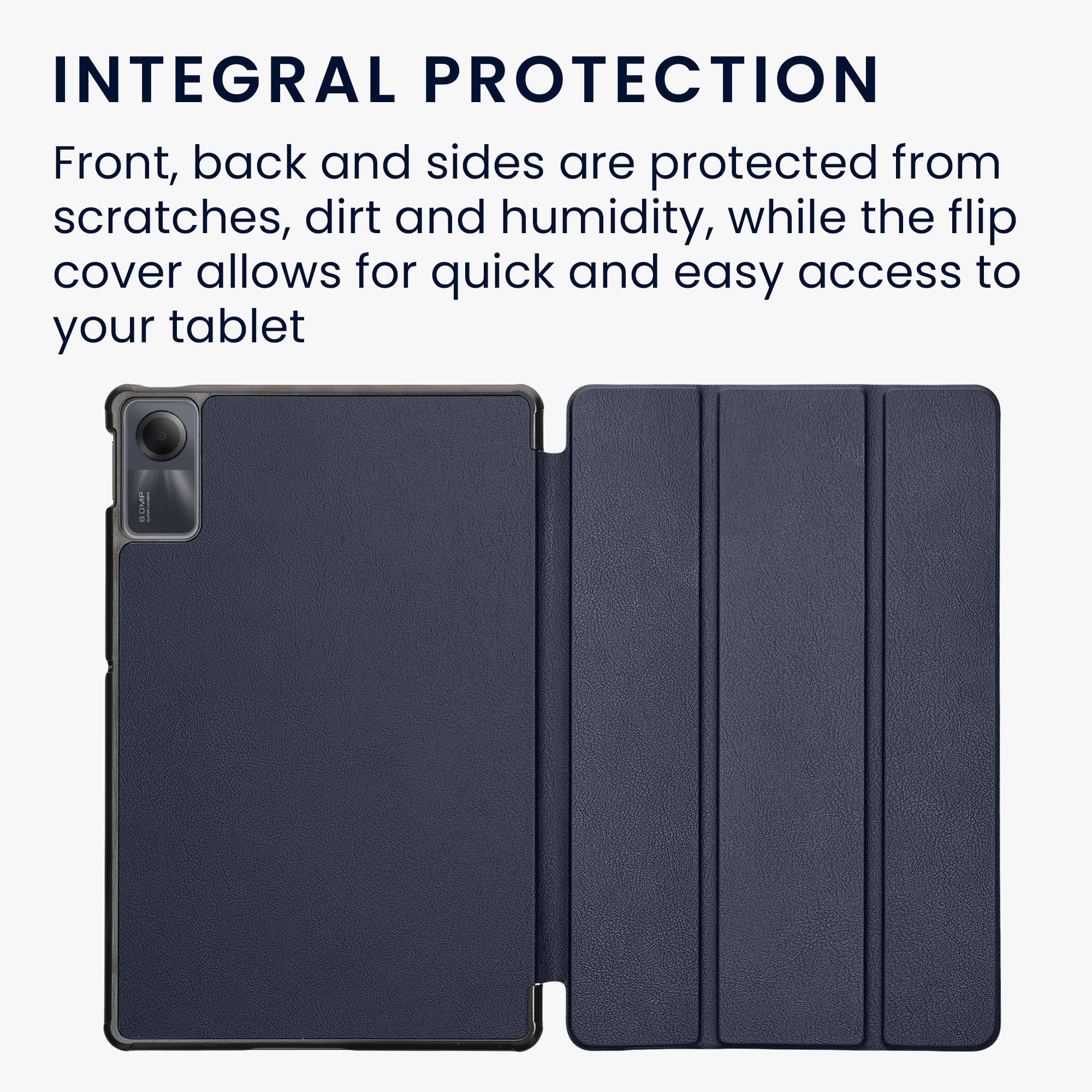 Pouzdro na tablet kwmobile pro Xiaomi Redmi Pad SE - tmavě modrá