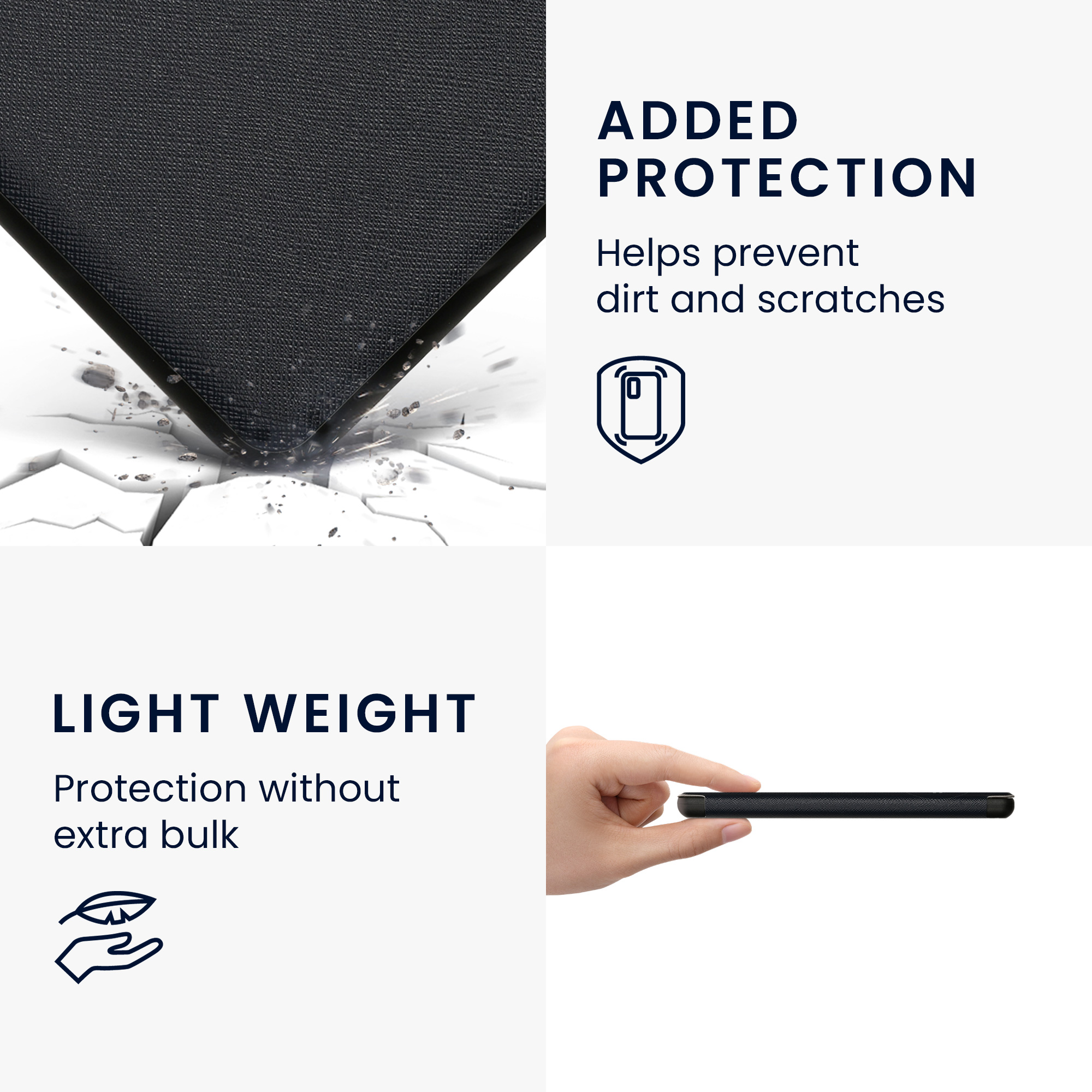 Obal pro Kobo Libra Colour kwmobile - motiv tarotová karta s tmavě modrá / žlutá / černá