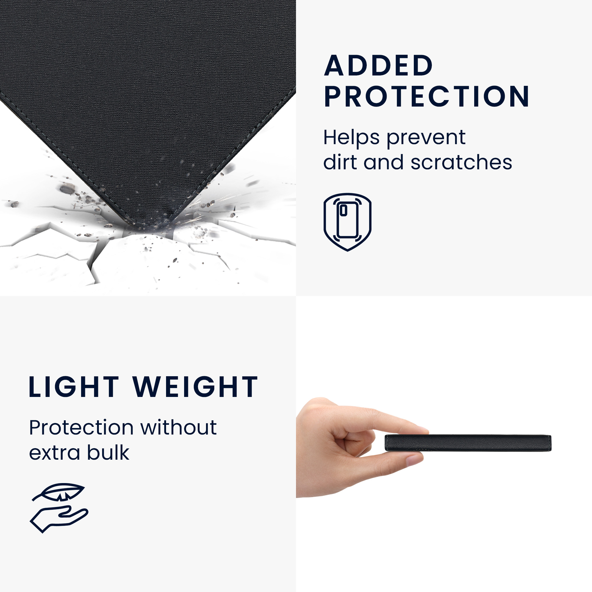 Obal pro Kobo Libra Colour kwmobile s poutkem - motiv tarotová karta s tmavě modrá / žlutá / černá