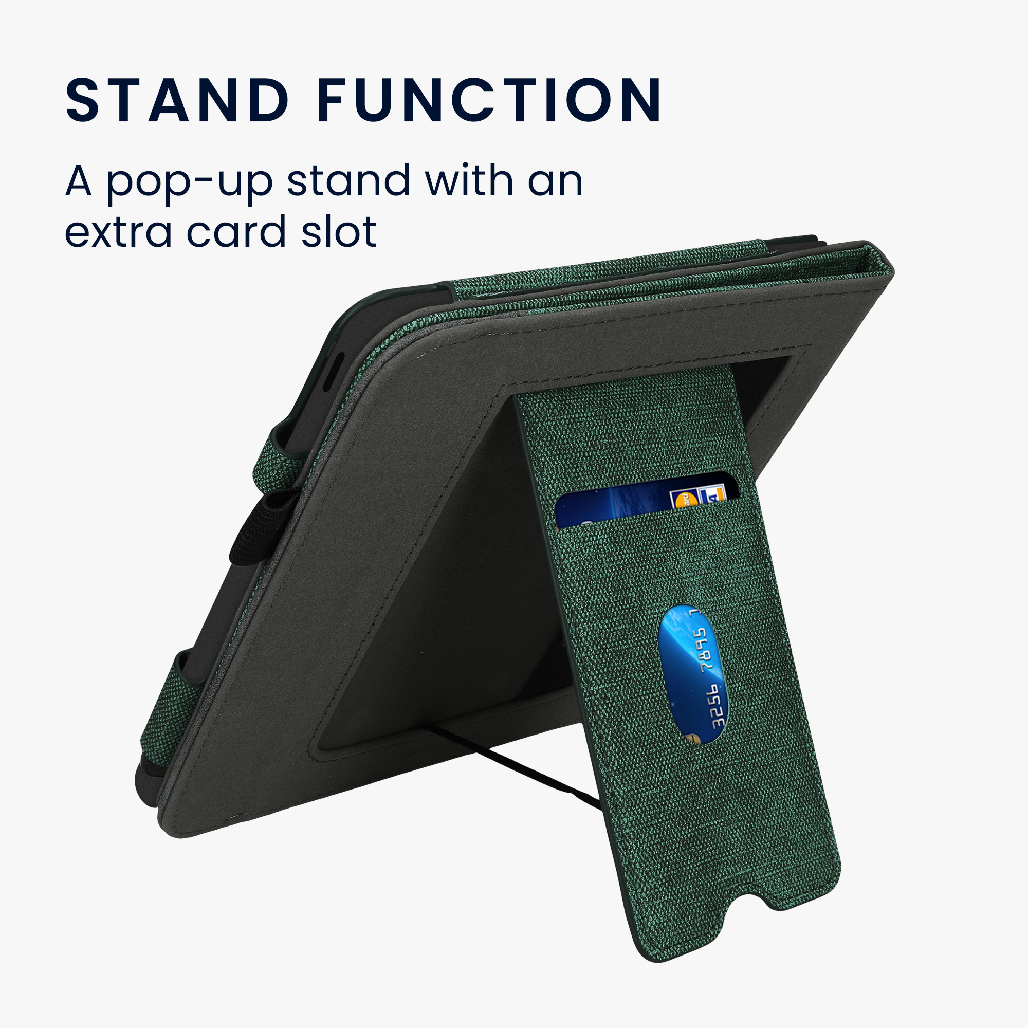 kwmobile pouzdro na čtečku Kobo Libra Colour Cover, tmavě zelená / tmavě šedá