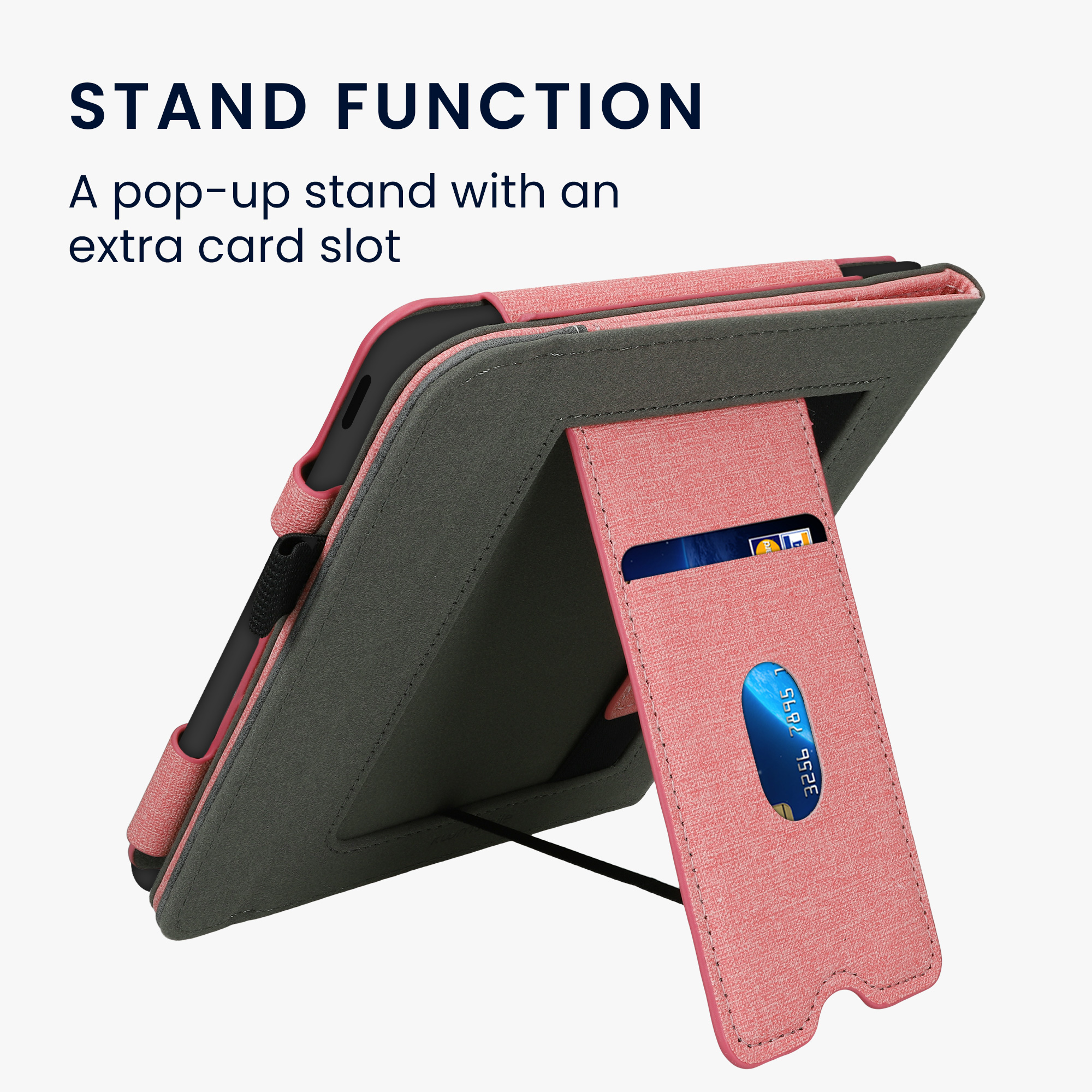 kwmobile pouzdro na čtečku Kobo Libra Colour Cover, růžová / tmavě šedá