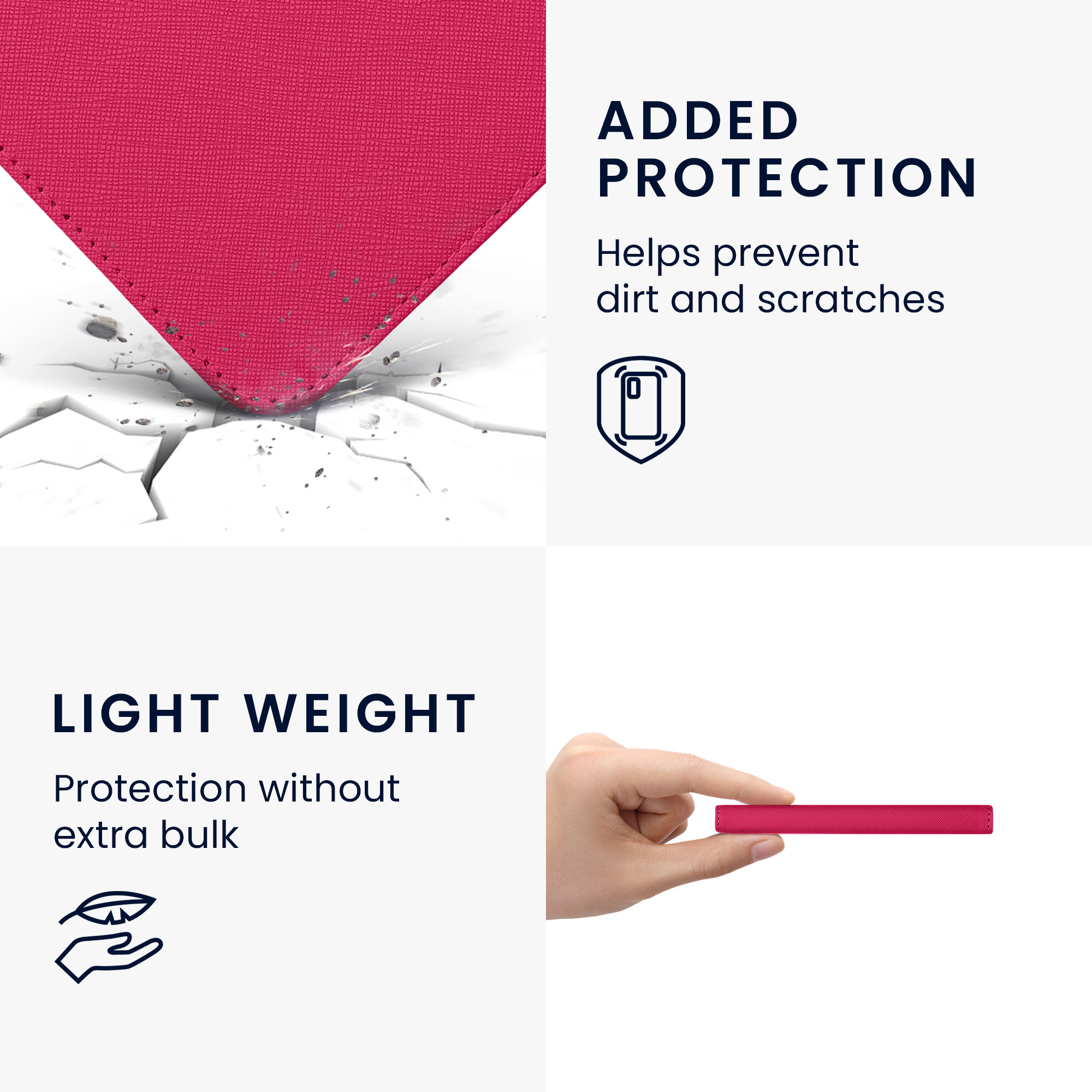 Pouzdro pro Kobo Libra Colour kwmobile - neonově růžová