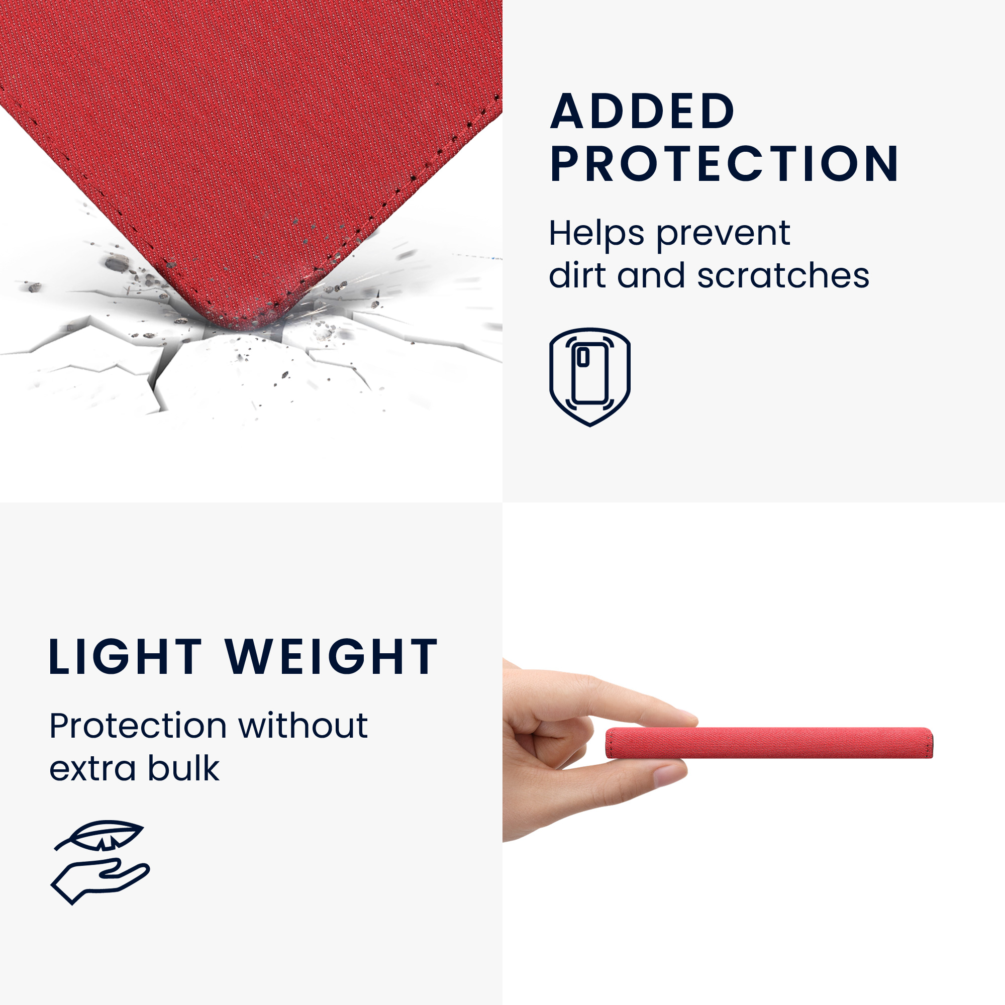 kwmobile pouzdro na čtečku Kobo Libra Colour, červená