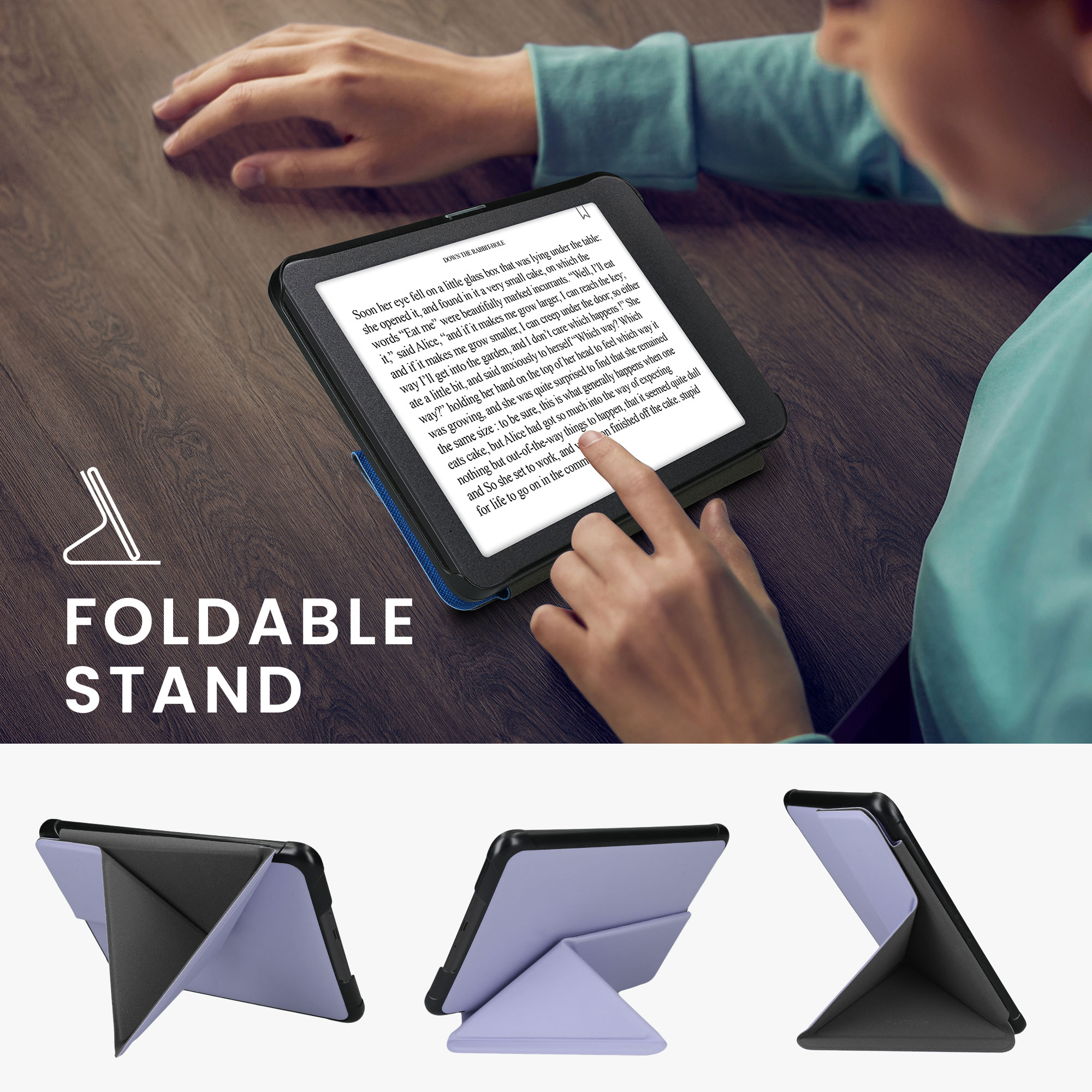 Pouzdro na čtečku kwmobile Kindle Paperwhite 2024 / Colorsoft - levandulová