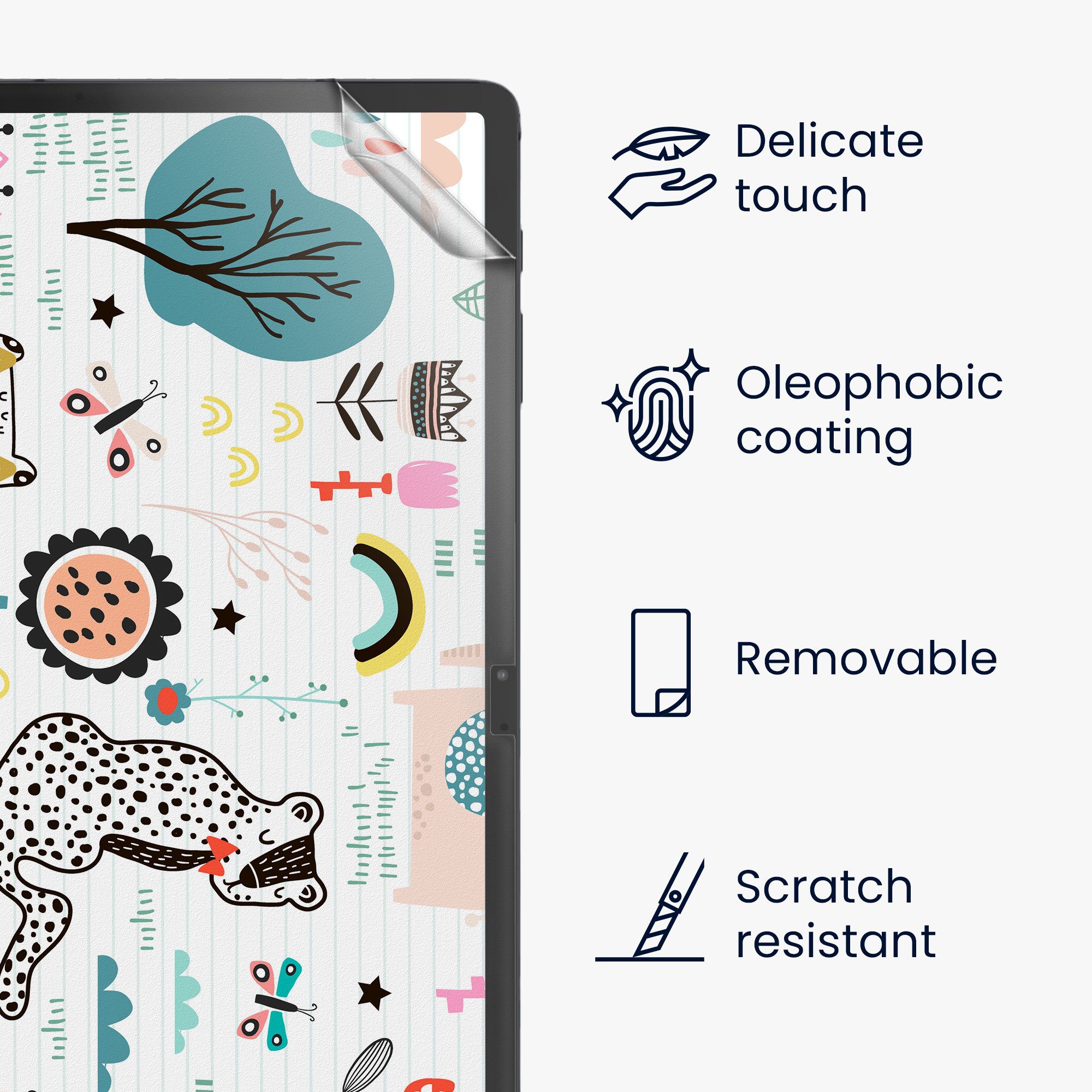 Paper Feel ochranná fólie na tablet Galaxy Tab S7 FE kwmobile Paper Feel