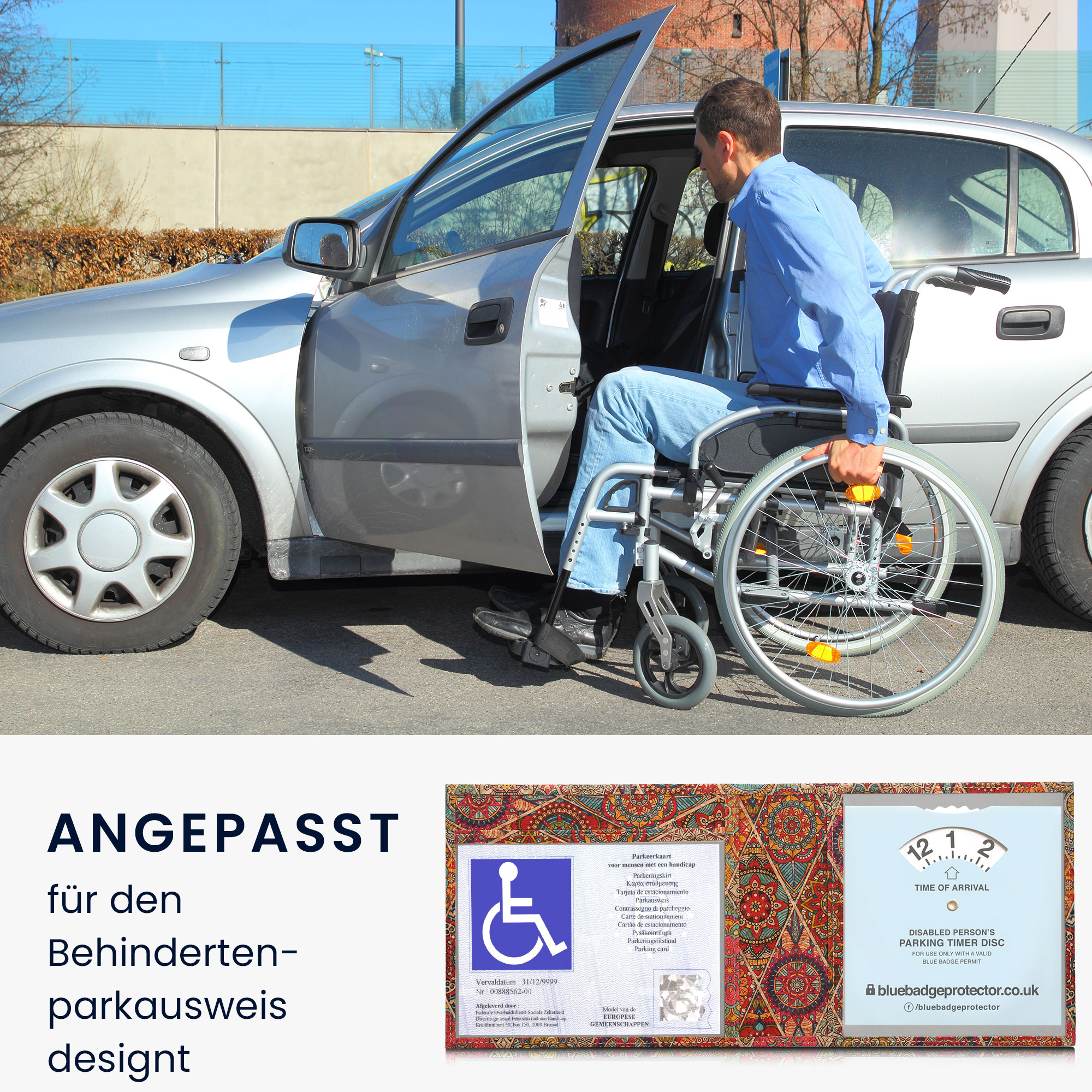 Pouzdro na průkaz Severely Handicapped Pass (German) kwmobile - fractions
