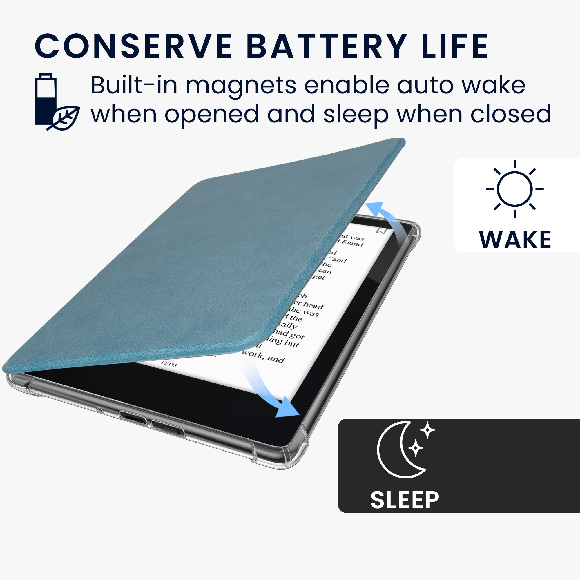 Pouzdro na čtečku kwmobile Kindle Paperwhite 2024 / Colorsoft - Auto-Sleep Function