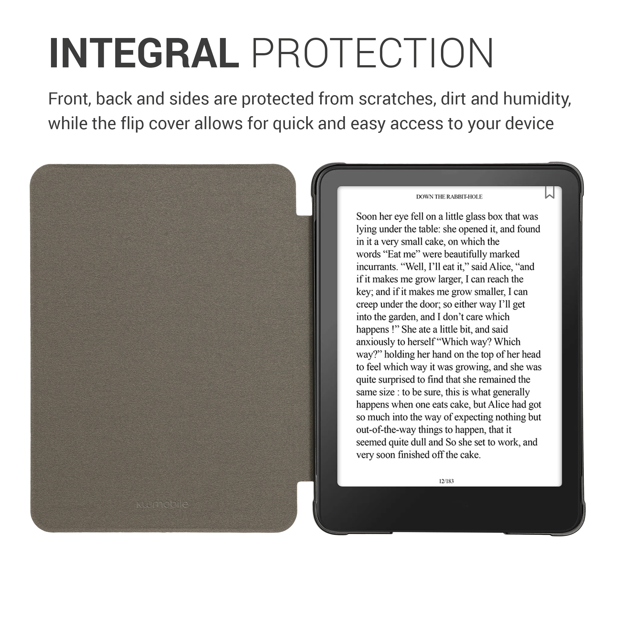 Pouzdro na čtečku kwmobile Kindle Paperwhite 2024 / Colorsoft - Fractions tmavě růžová / červená / modrá