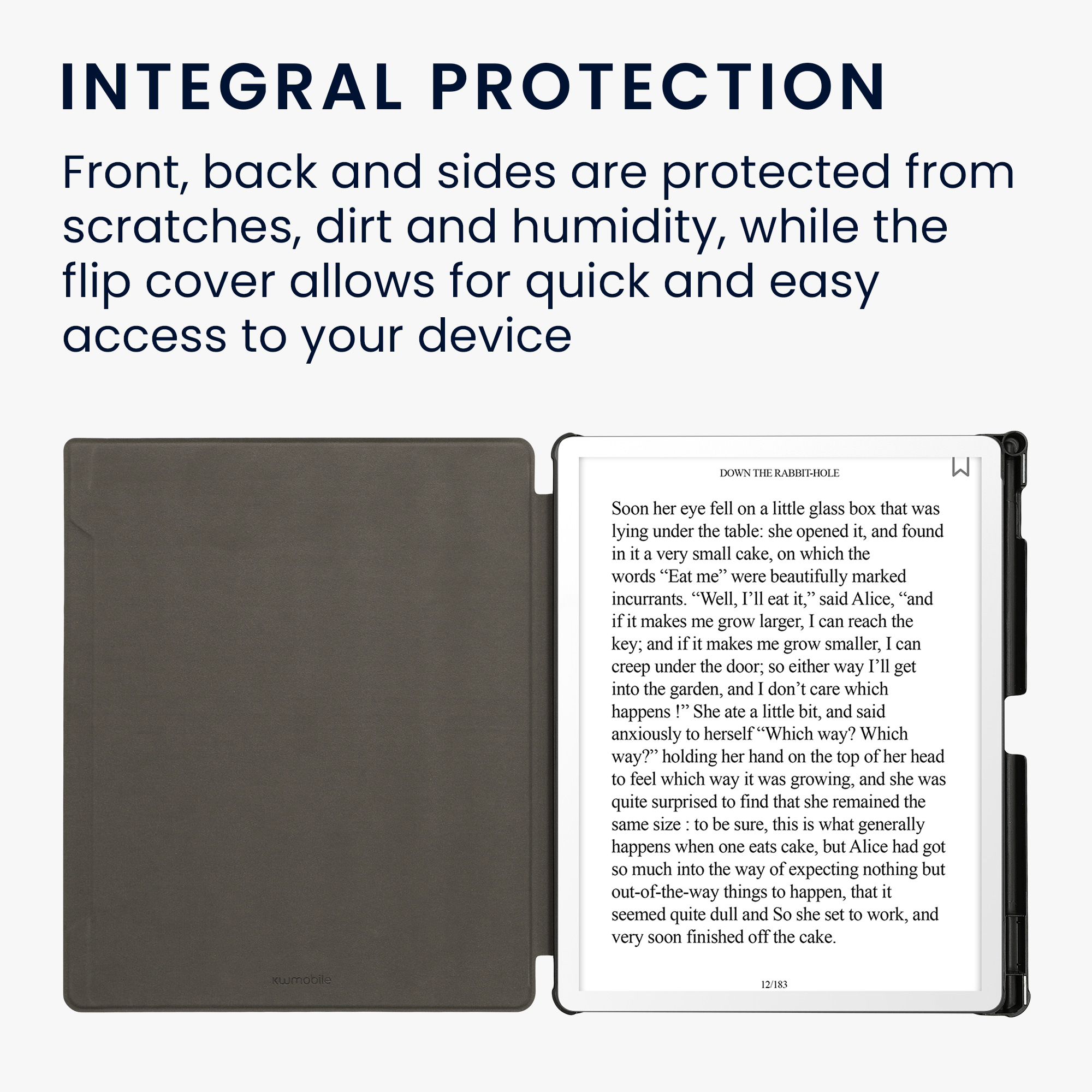 Obal pro Amazon Kindle Scribe 11" (2025) kwmobile - motiv vycházející slunce s šedá