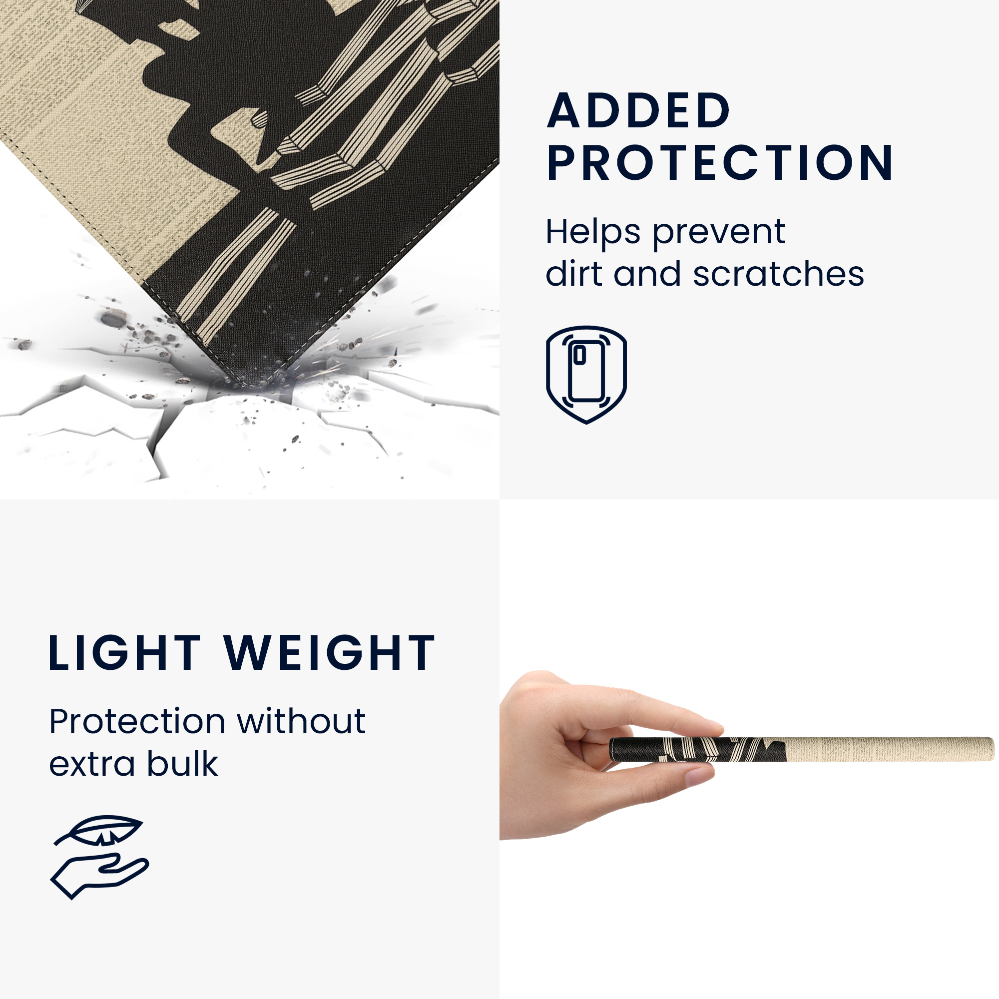 Obal pro Amazon Kindle Scribe 11" (2025) kwmobile s poutkem - motiv dívka s knihami s černá / béžová