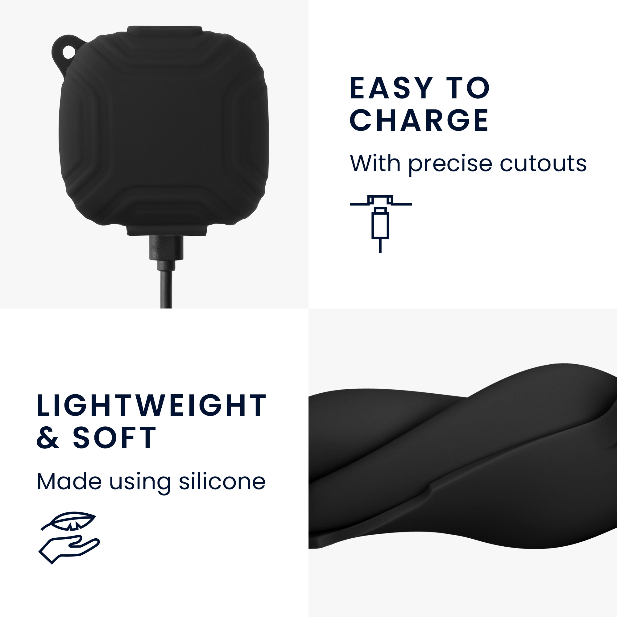 Pouzdro na sluchátka kwmobile pro Shokz OpenFit T910, černá