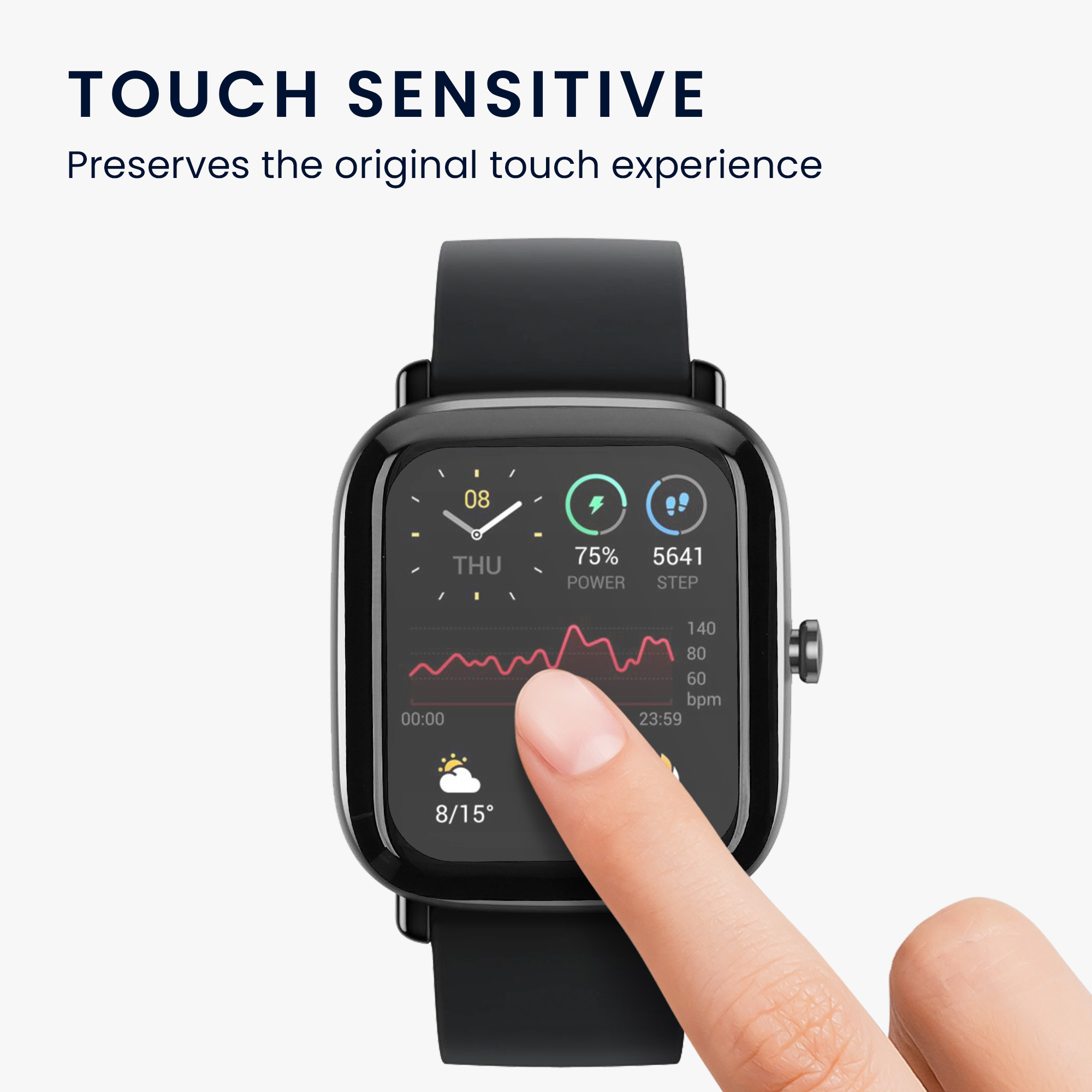 Sada 2 Ochranná fólie pro Huami Amazfit GTS 2 Mini kwmobile