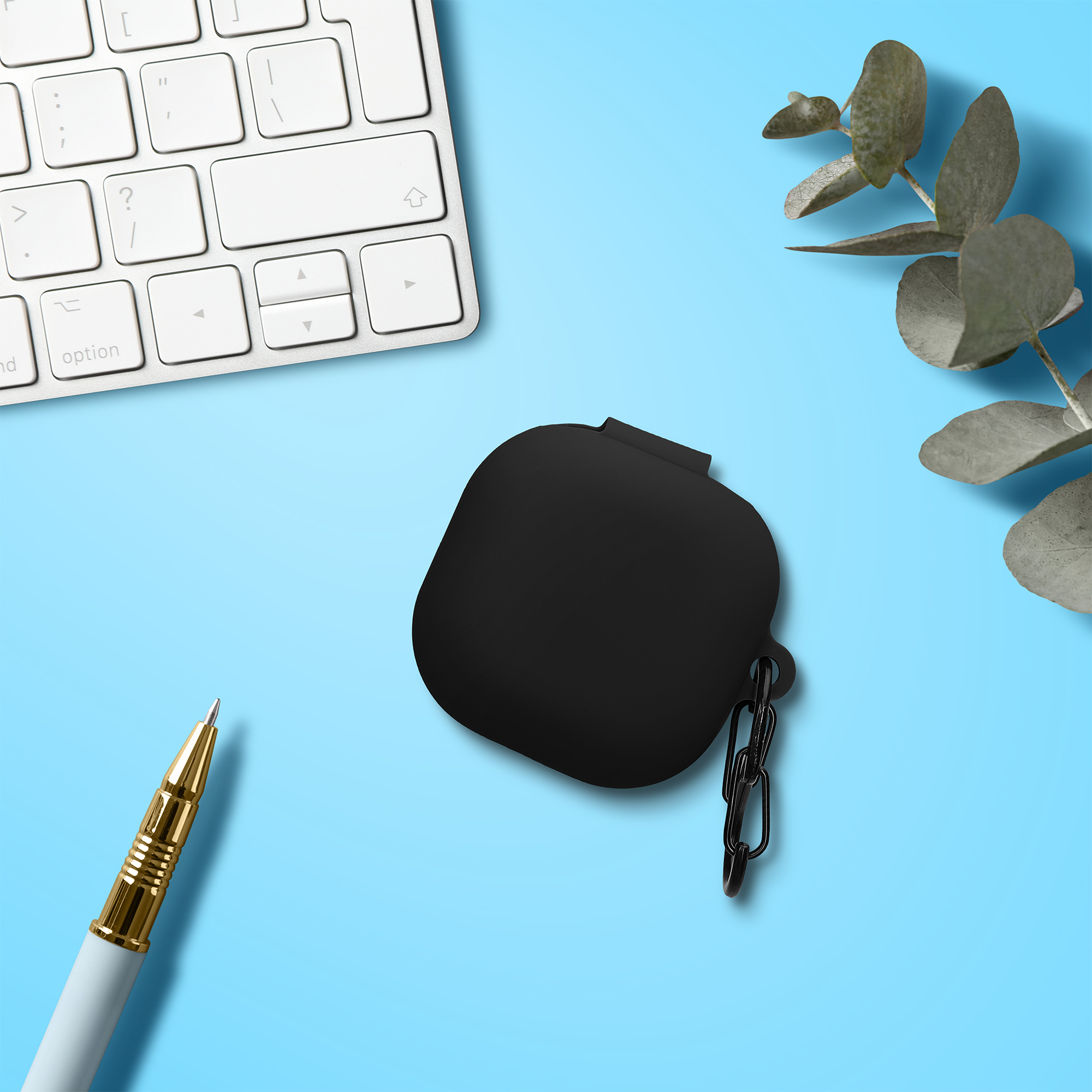 Silikonové pouzdro na sluchátka Samsung Galaxy Buds FE kwmobile černý