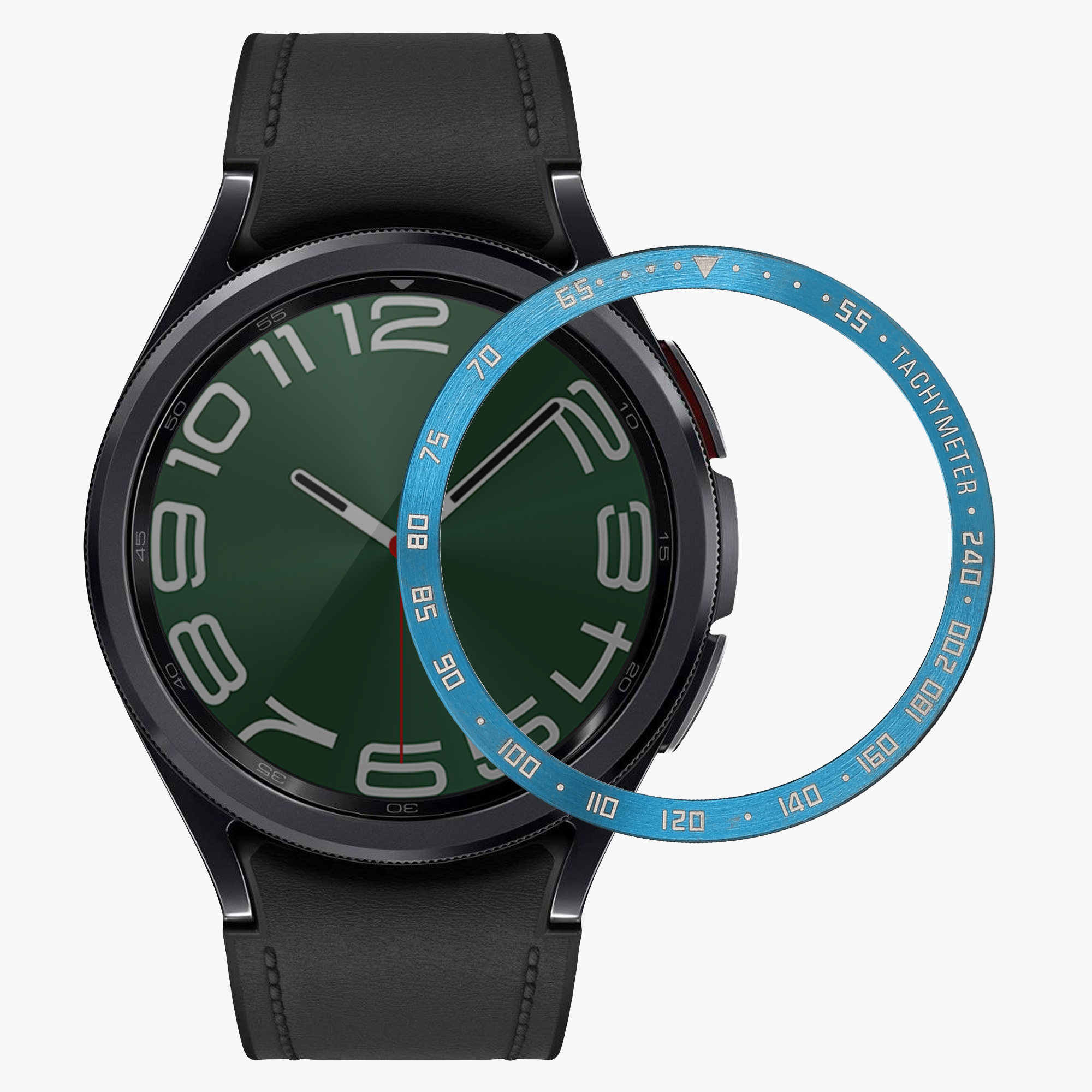 Ochranný rámeček na hodinky Galaxy Watch 6 Classic 47mm kwmobile modrý/bílý