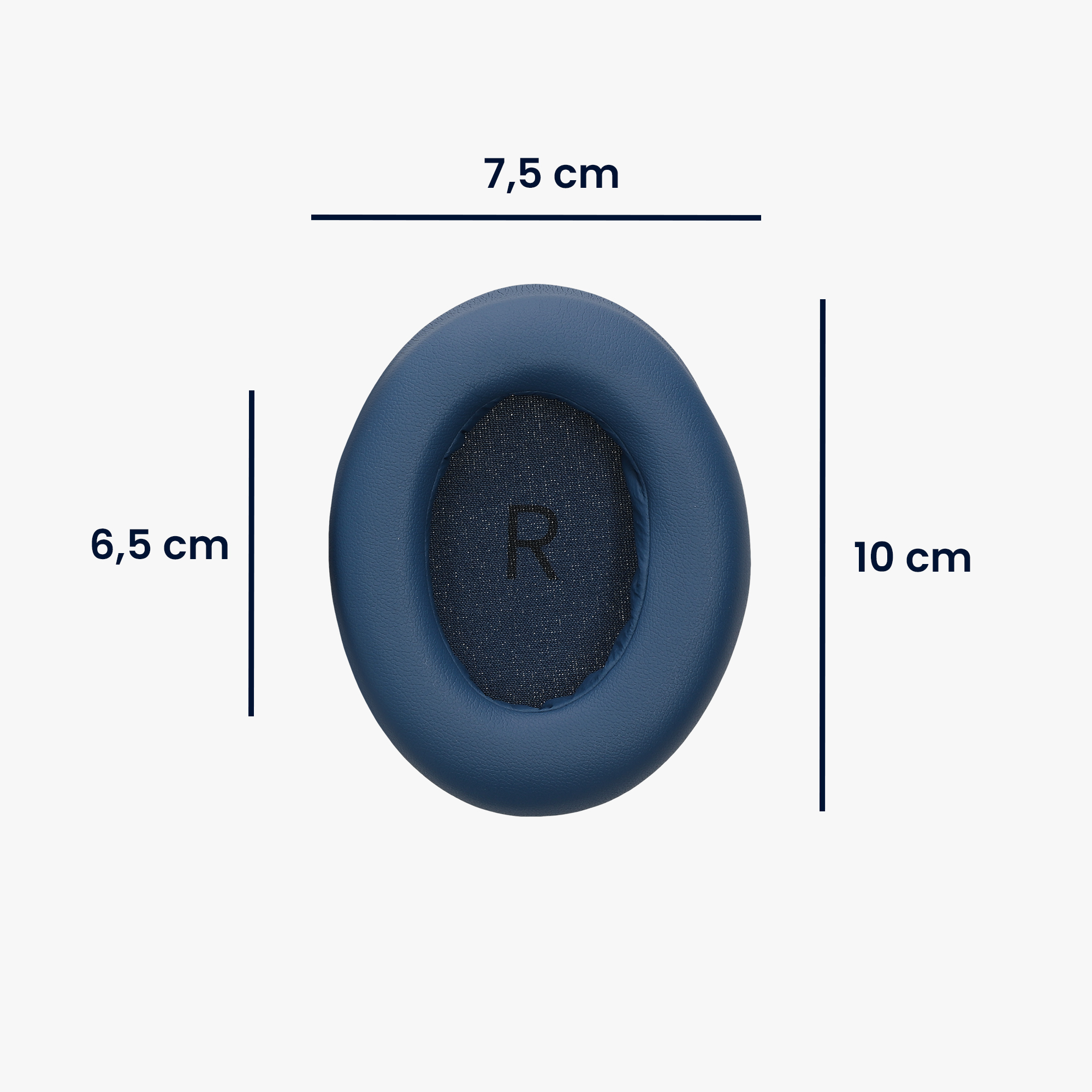 Náhradní náušníky kwmobile pro 1More SonoFlow / SonoFlow SE Replacement Ear Pads, tmavě modrá