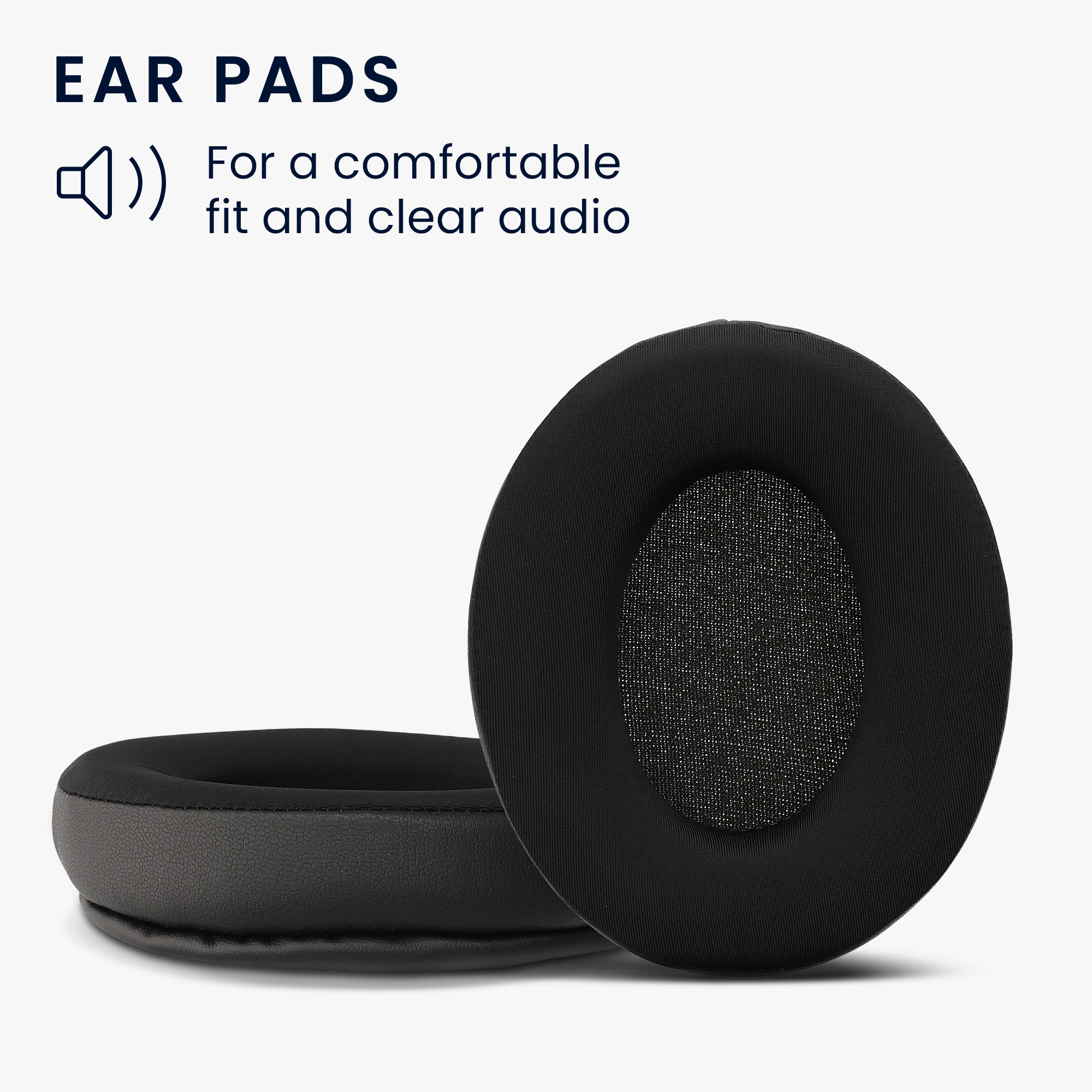 Náhradní náušníky kwmobile pro Sony WH-CH700N / WH-XB900N / WH-CH710N / WH-CH720N / MDR-10R - 2 ks - černá