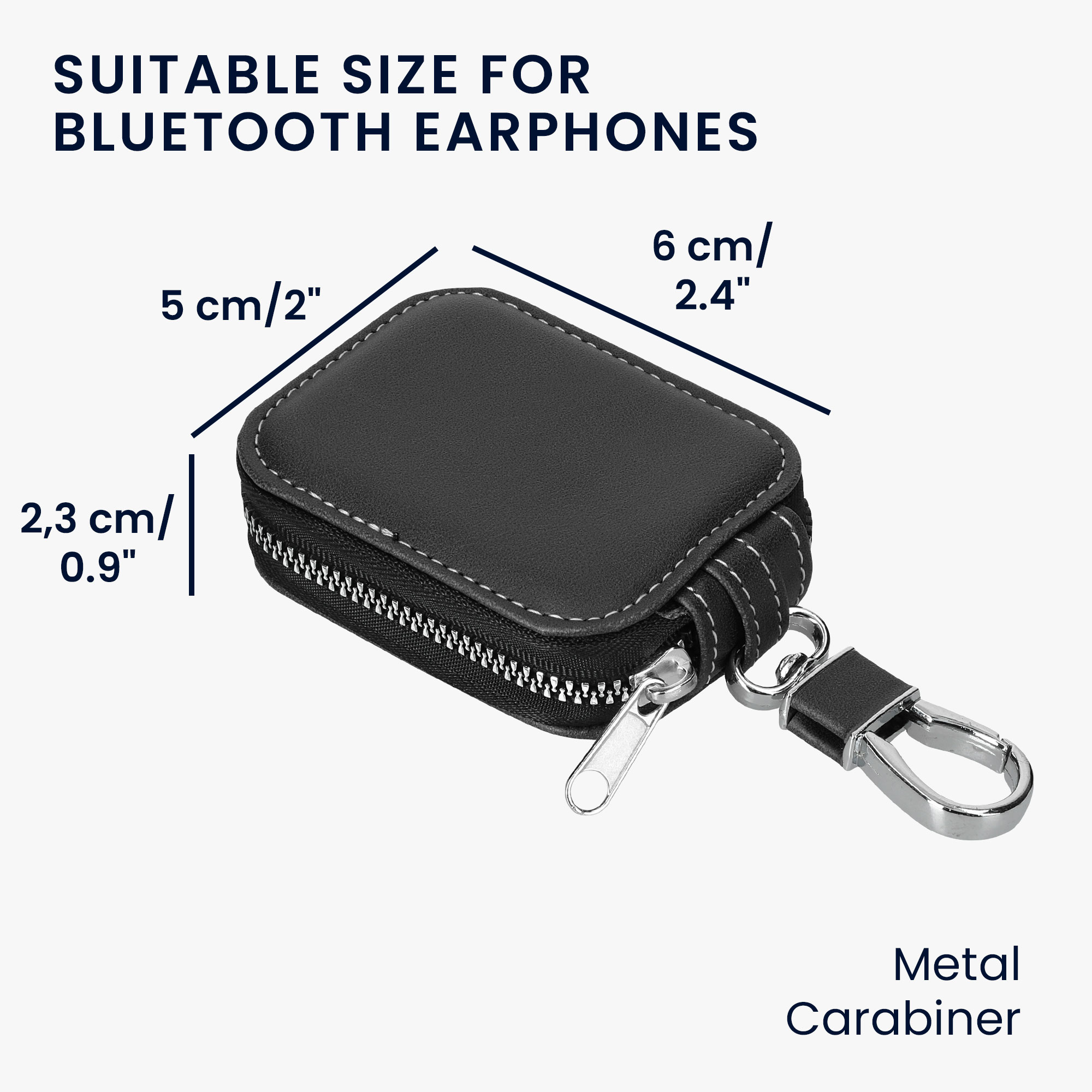 Pouzdro na sluchátka kwmobile pro in-ear Headphones - černá