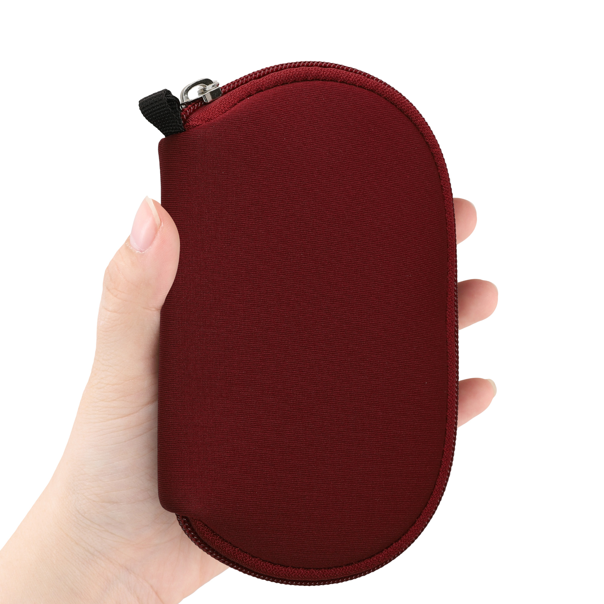 Neoprenové pouzdro na myš Logitech M220 SILENT / M235 / M185 se zipem kwmobile ‑ vínová