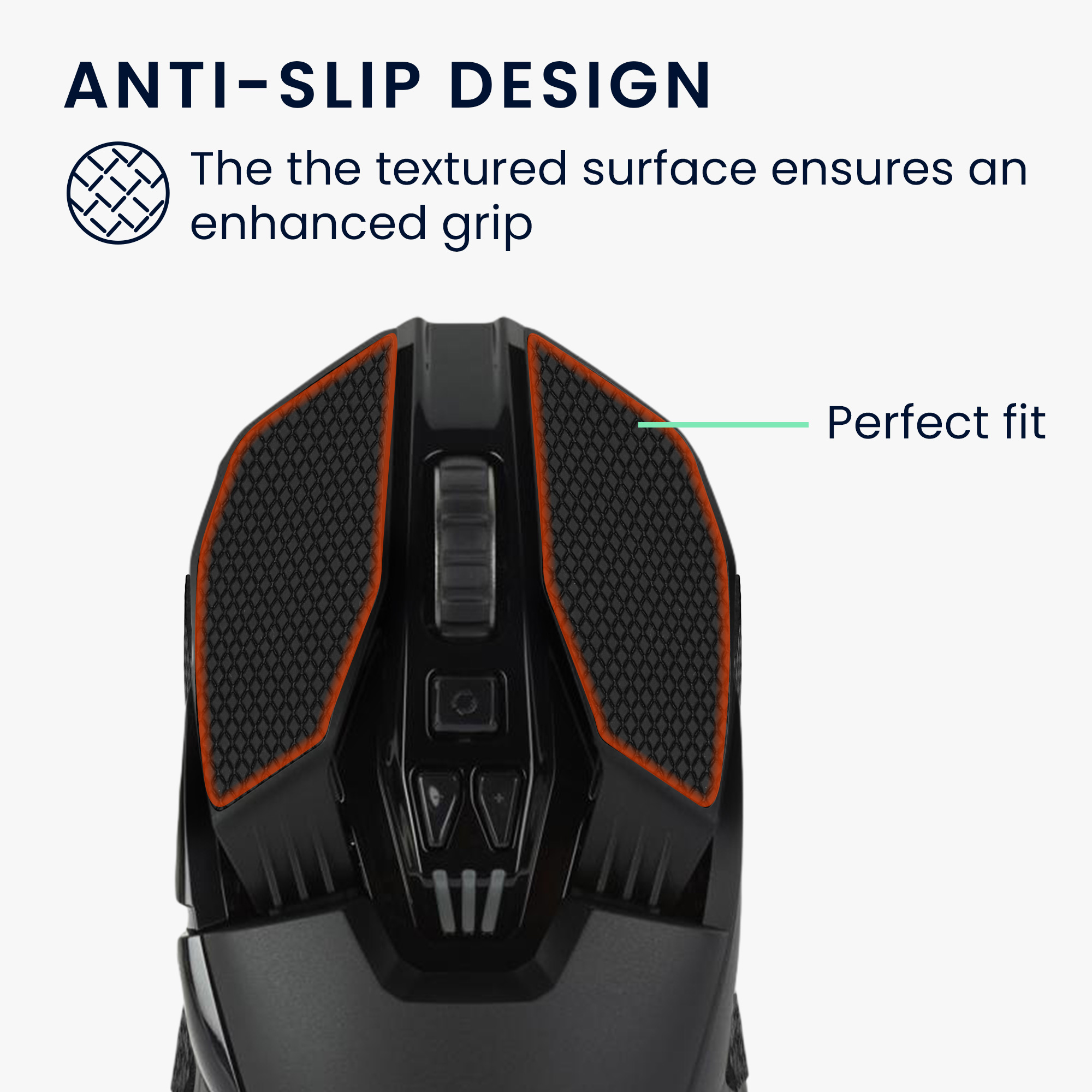 Grip tape na myš Logitech G903 / G900 kwmobile černý
