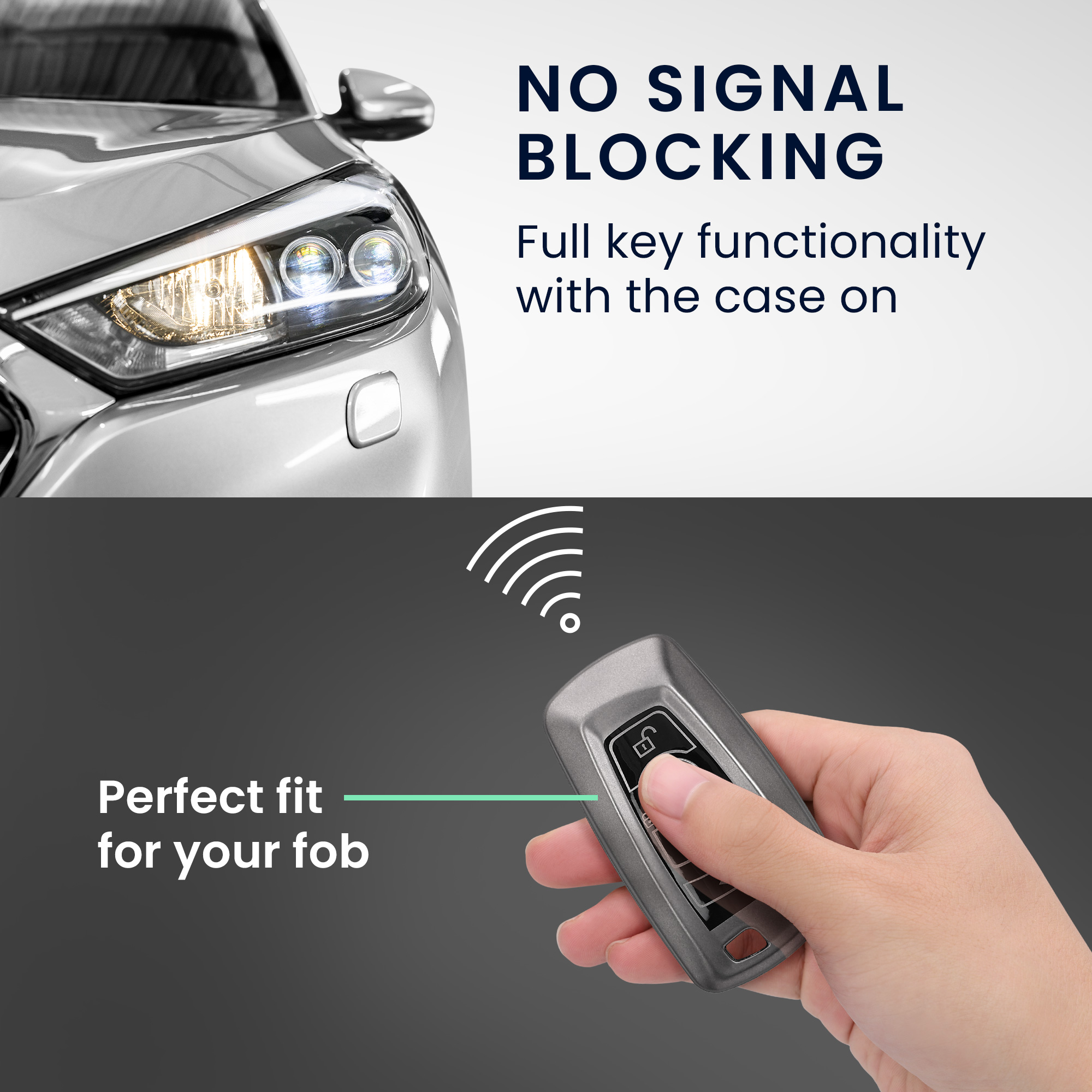 Tpu pouzdro na klíč od auta BMW 3 tlačítka Keyless Go protiskluzové matně černé