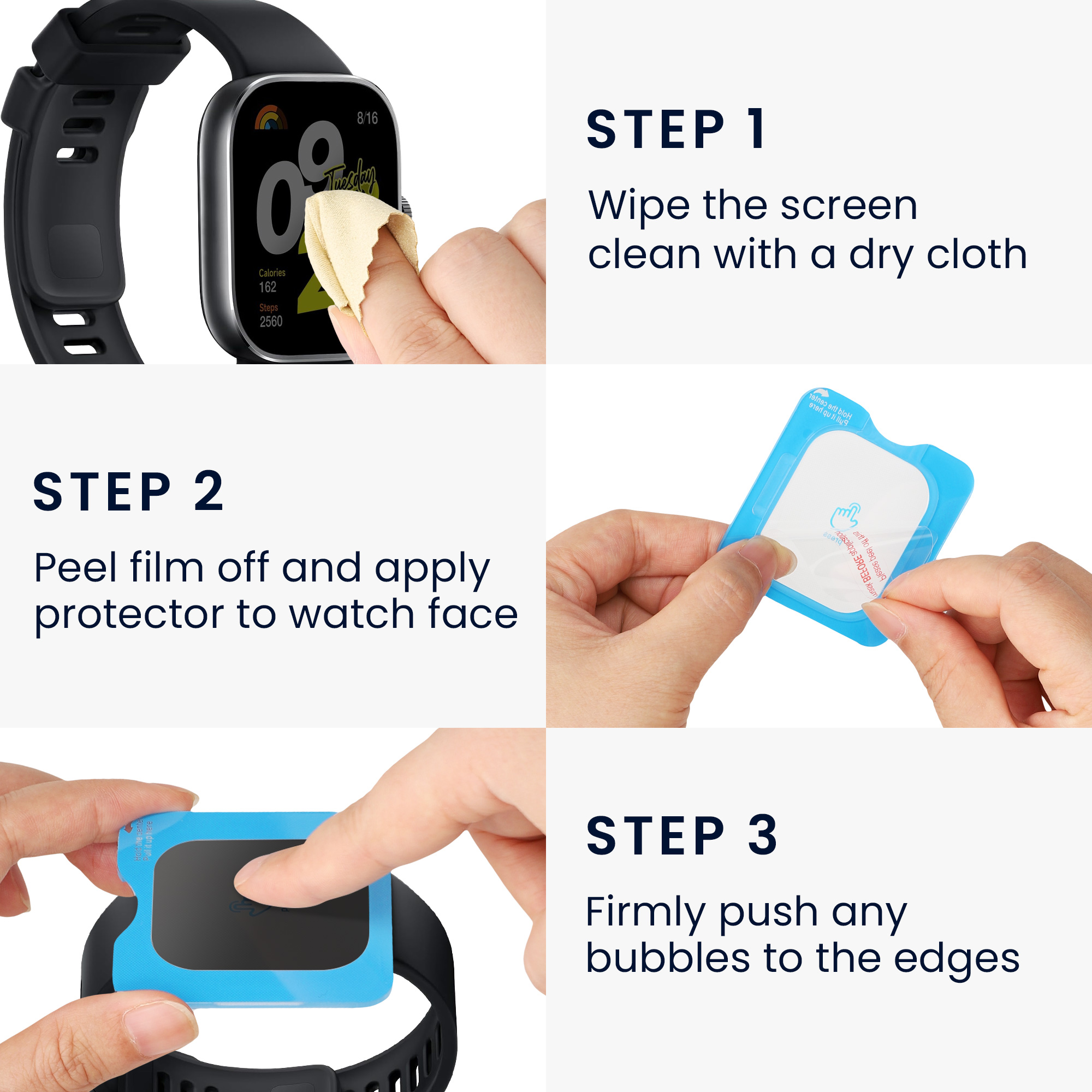 2x Ochranné sklo na hodinky Galaxy Watch 4 Classic (46mm) kwmobile transparentní