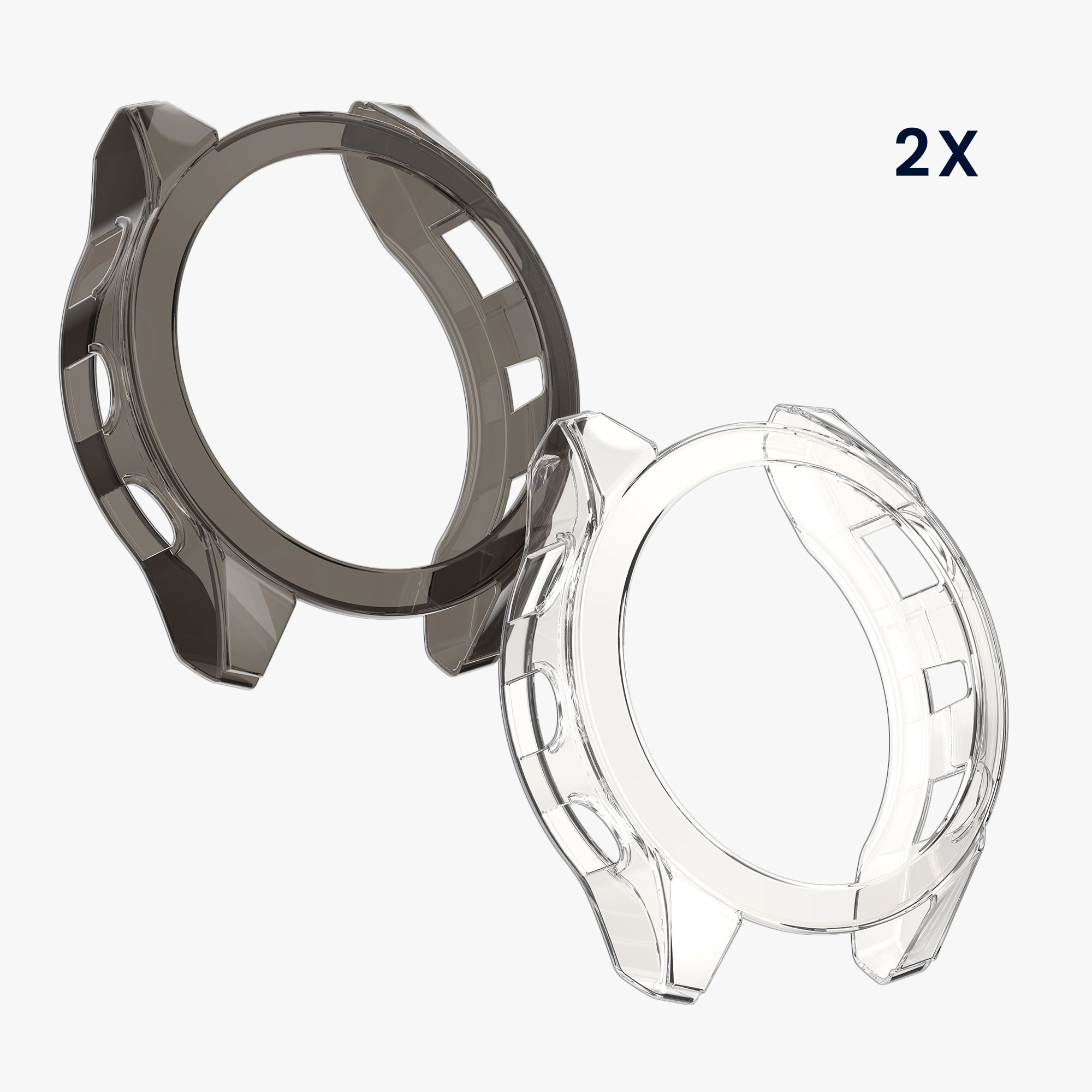 Ochranný kryt Garmin Fenix kwmobile černo-transparentní